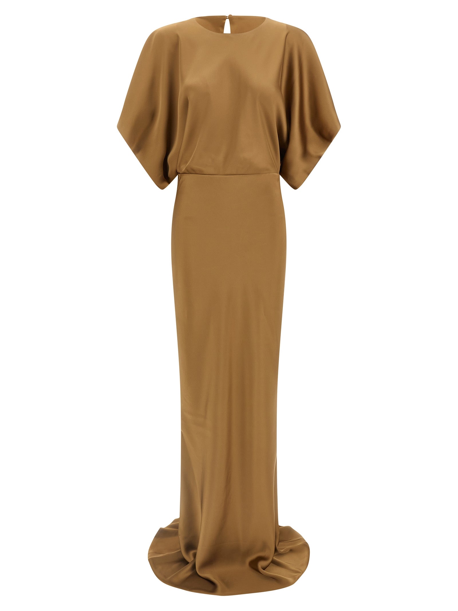 Norma Kamali Beige Polyester Long Dress