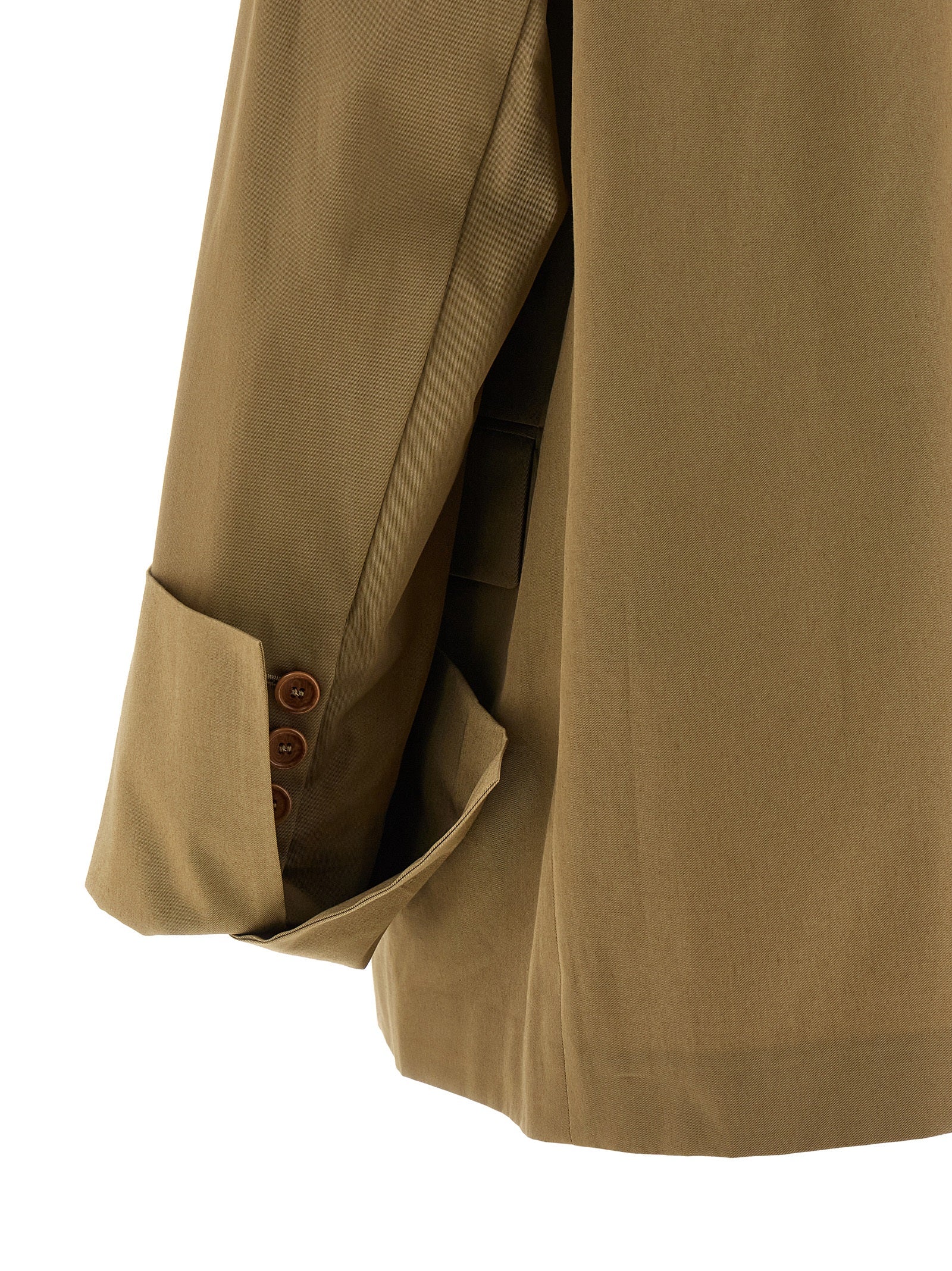MAISON JEJIA Beige Cotton Blazer