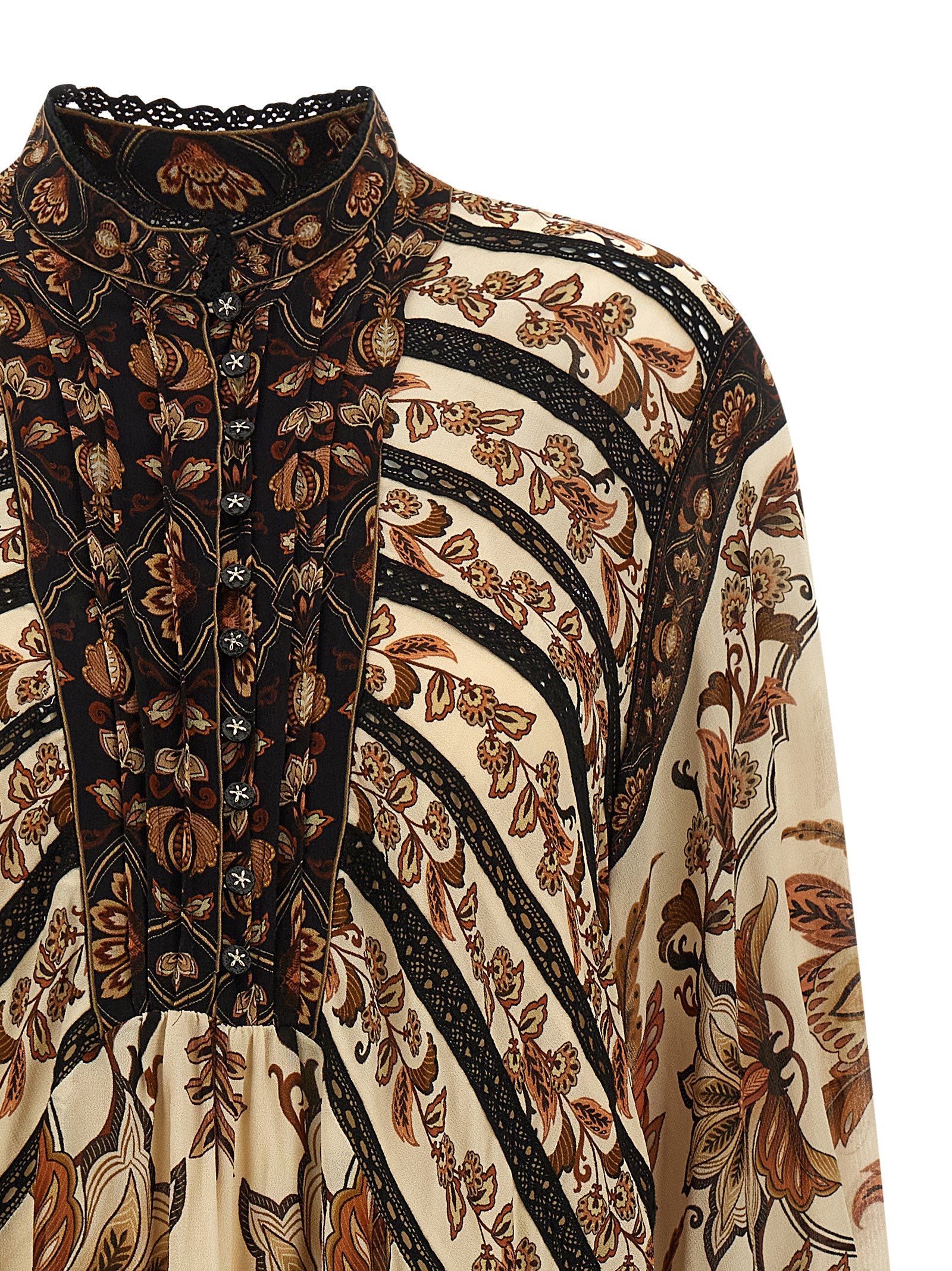 FARM RIO Beige Viscose Short Dress
