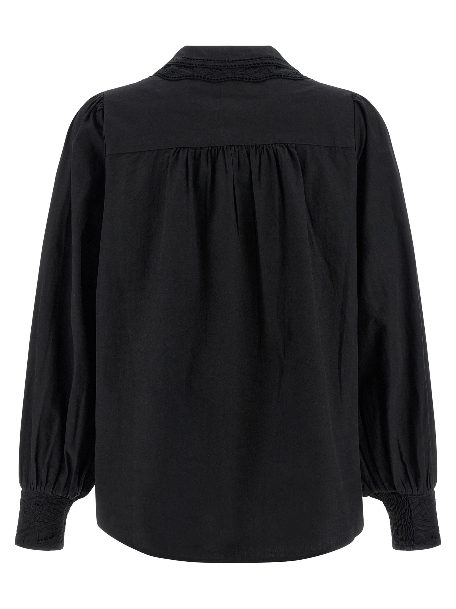 FARM RIO Black Cotton Blouse