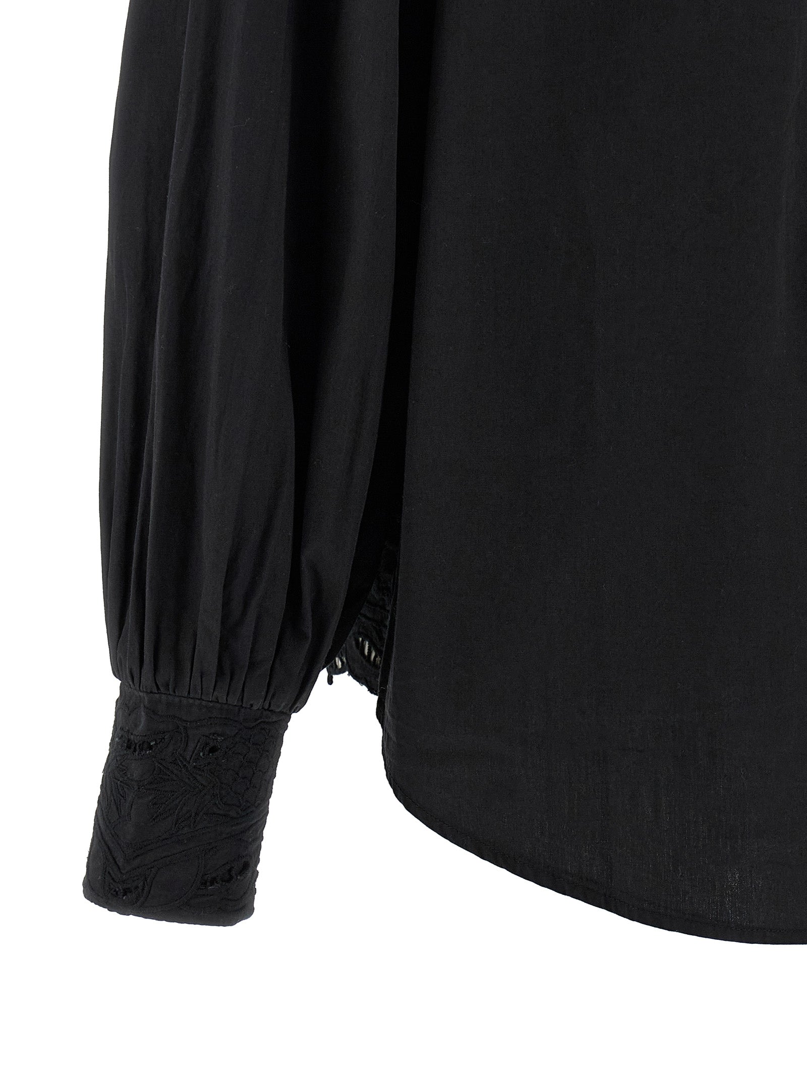FARM RIO Black Cotton Blouse