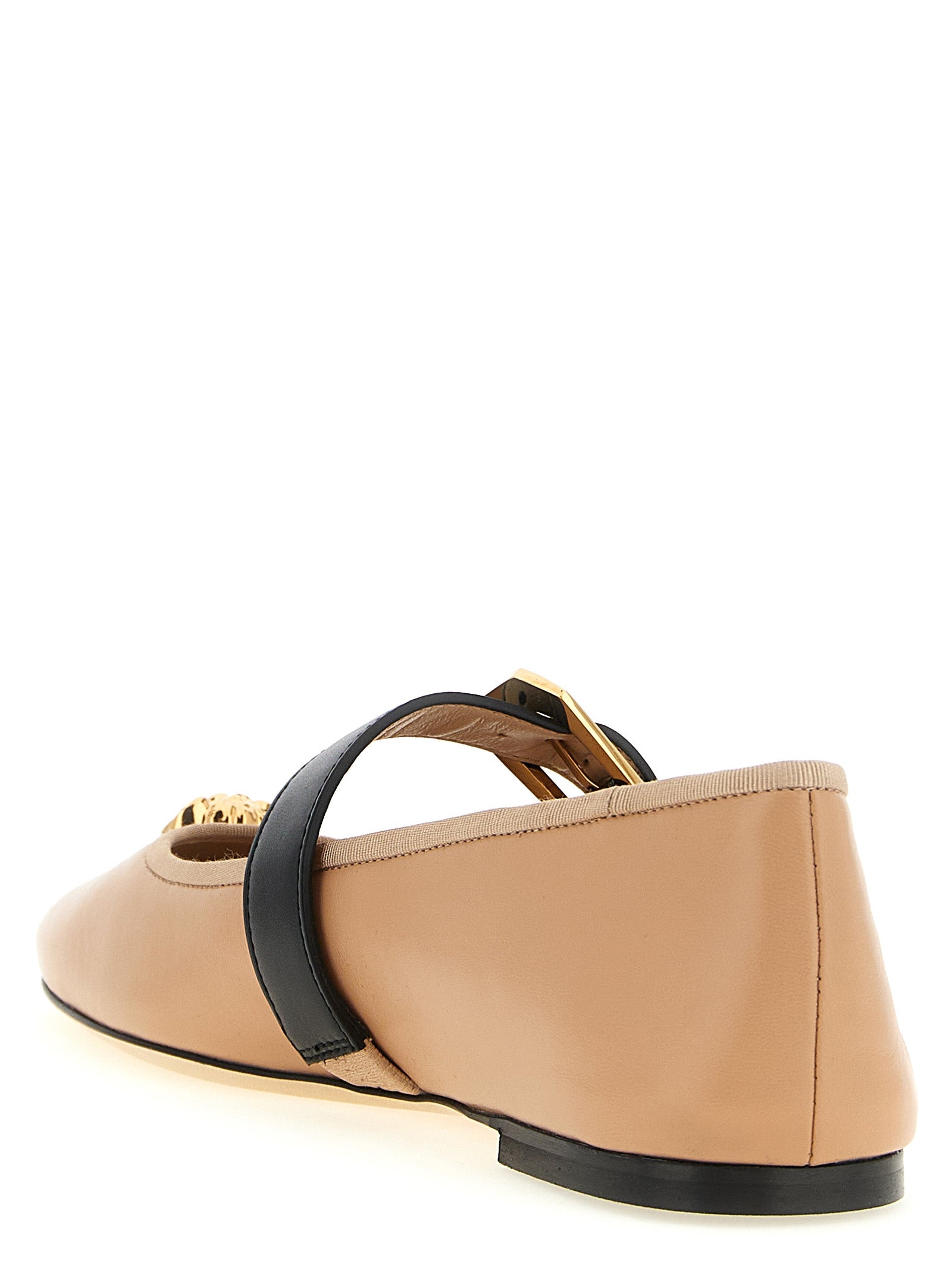 Versace Multicolor Lamb Leather Ballet Flats