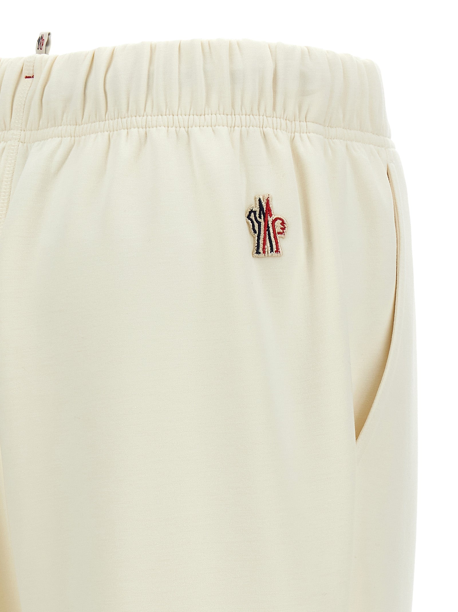 Moncler Grenoble White Polyester Joggers (Workout Pants)