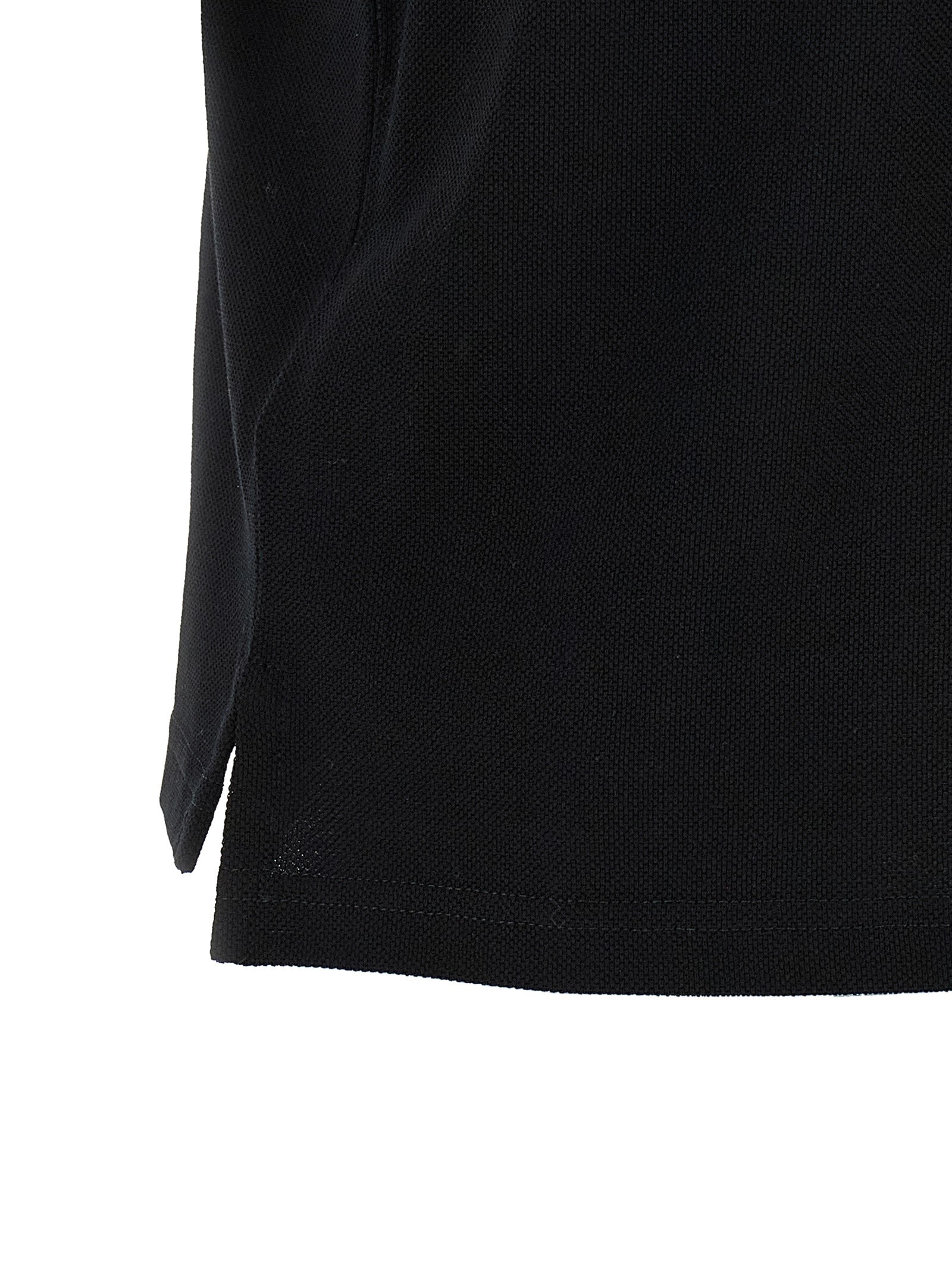 Saint Laurent Black Cotton Polo Shirt