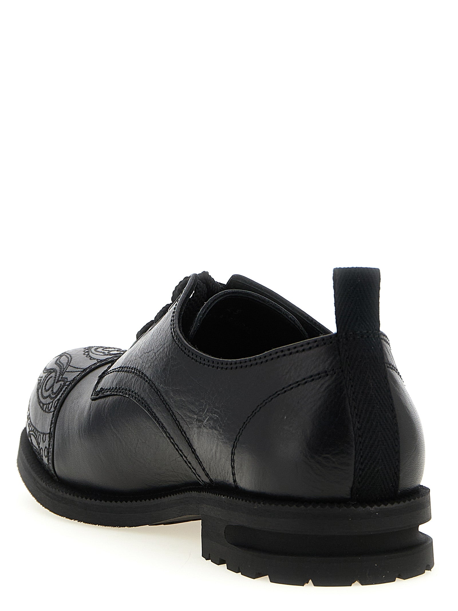 Kiko Kostadinov Black Calfskin Oxfords And Derbies