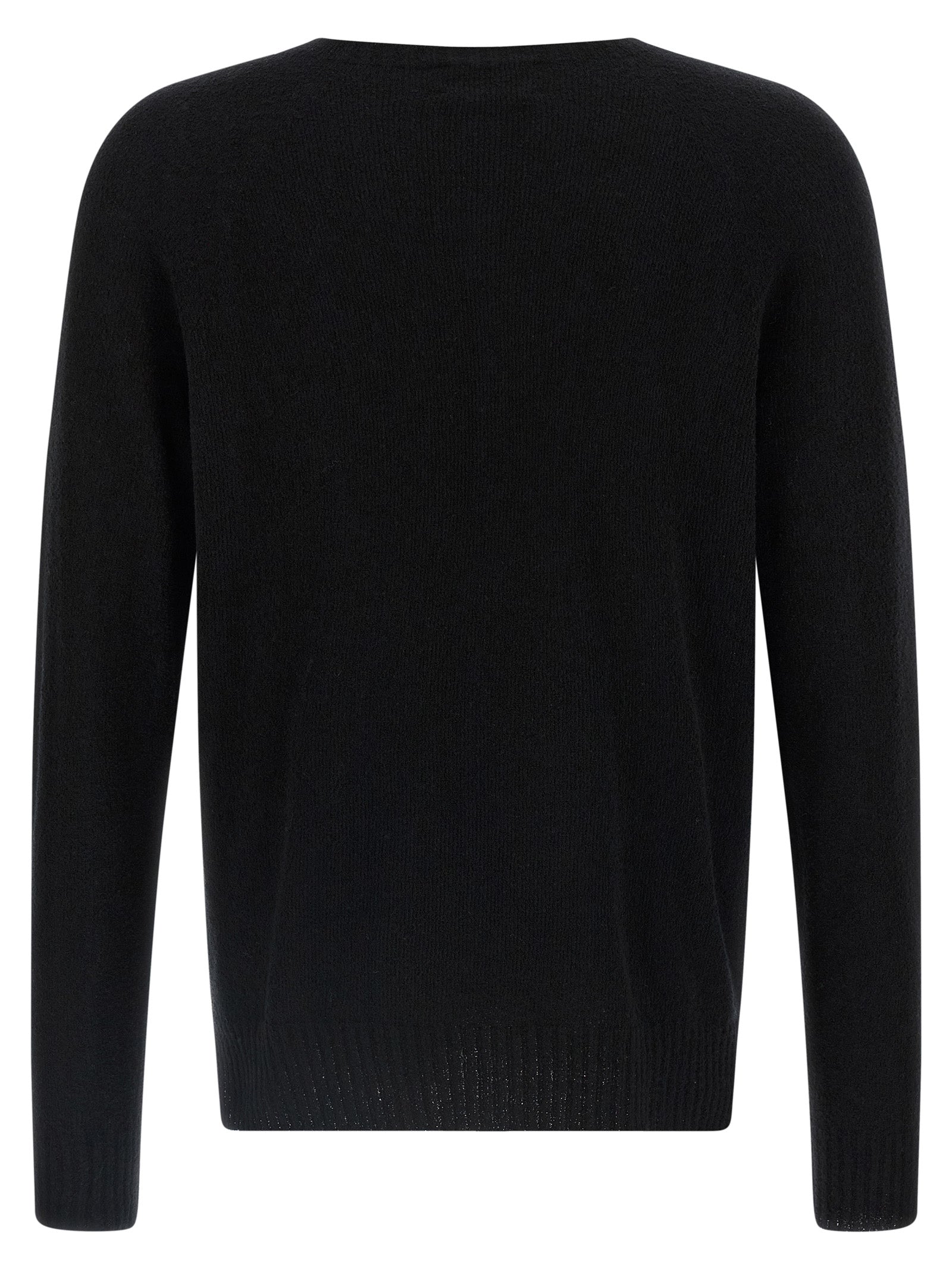 MA'RY'YA Black Cotton Cardigan