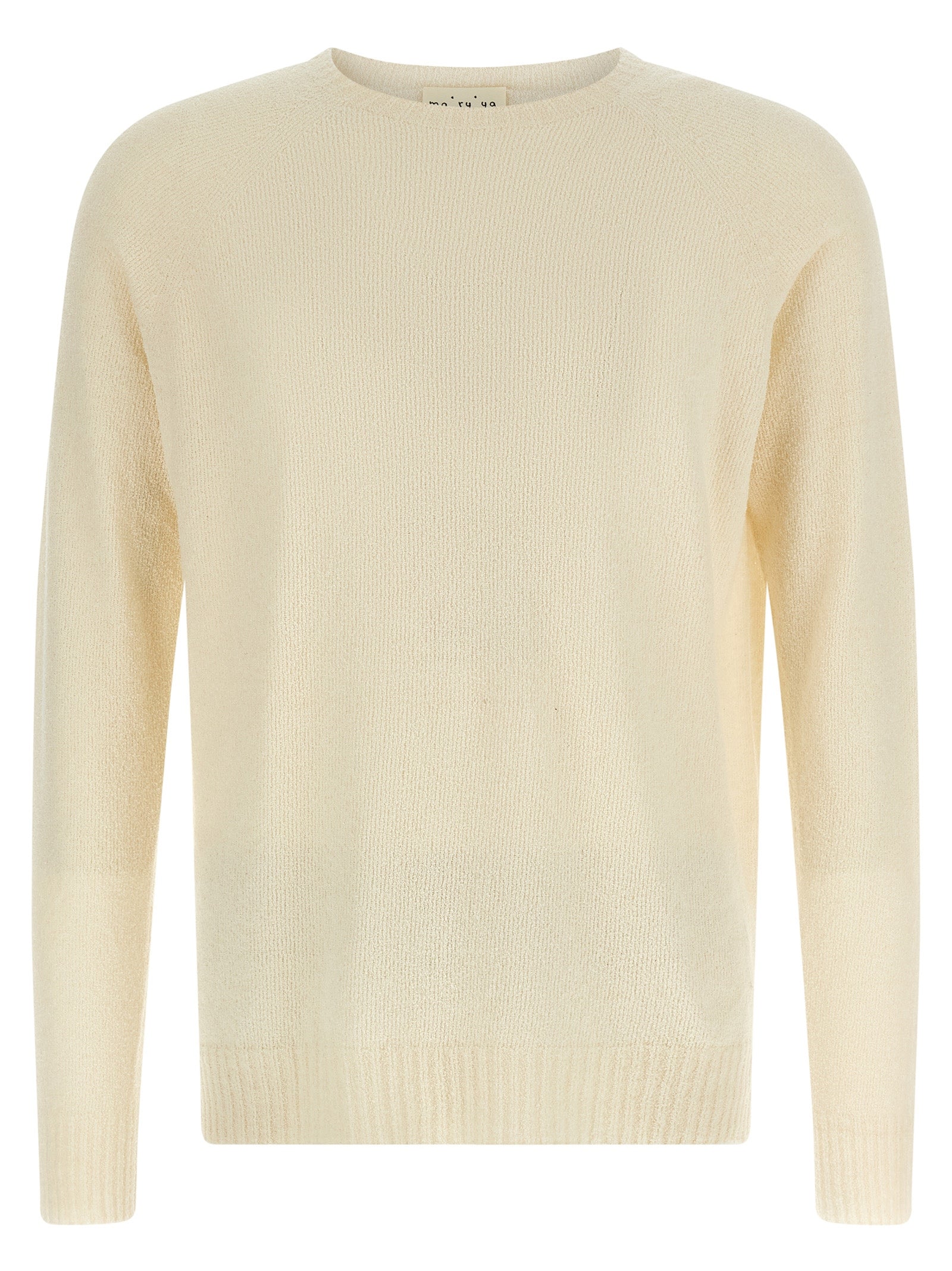 MA'RY'YA Beige Cotton Cardigan