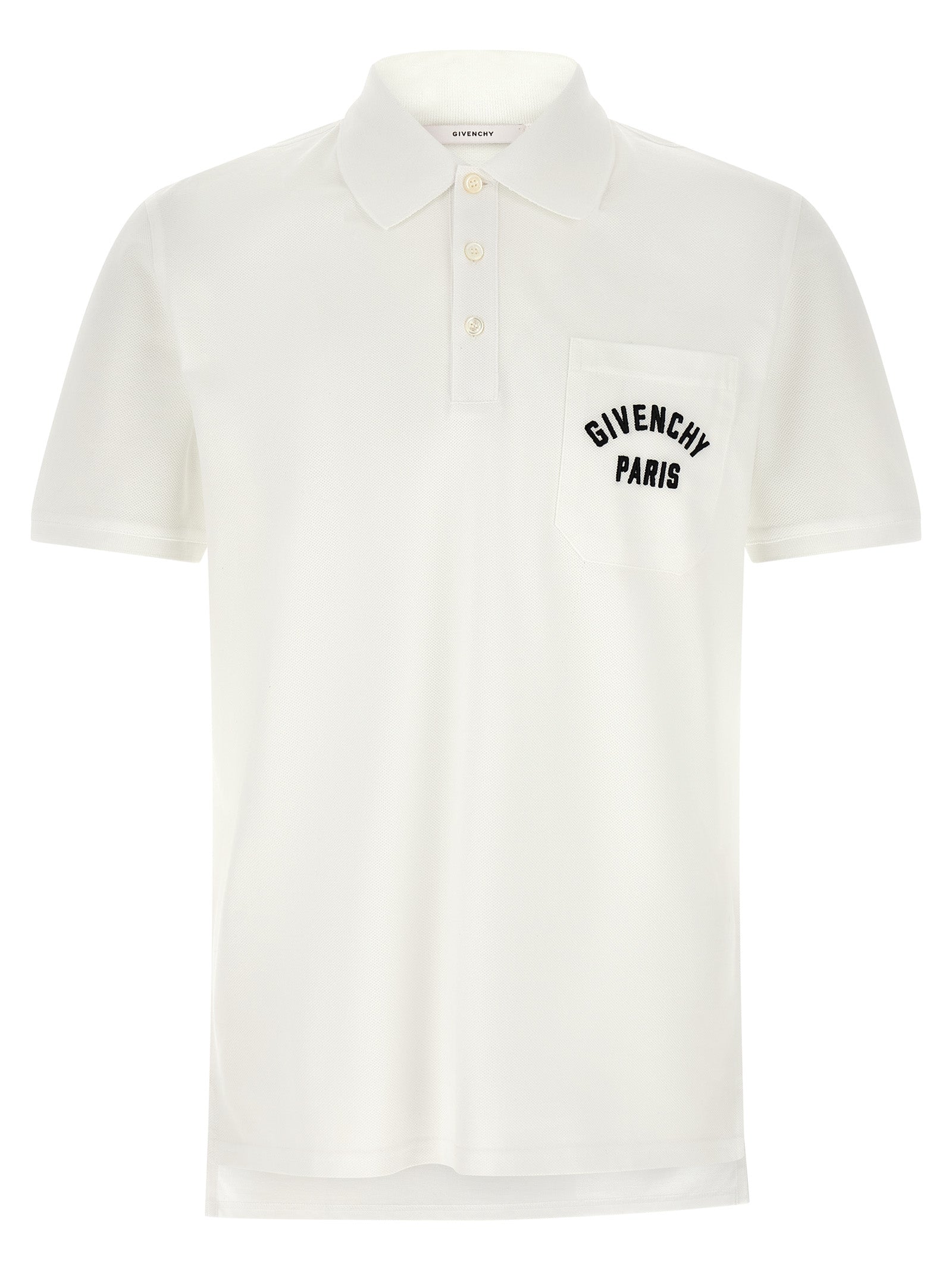 Givenchy White Cotton Polo Shirt