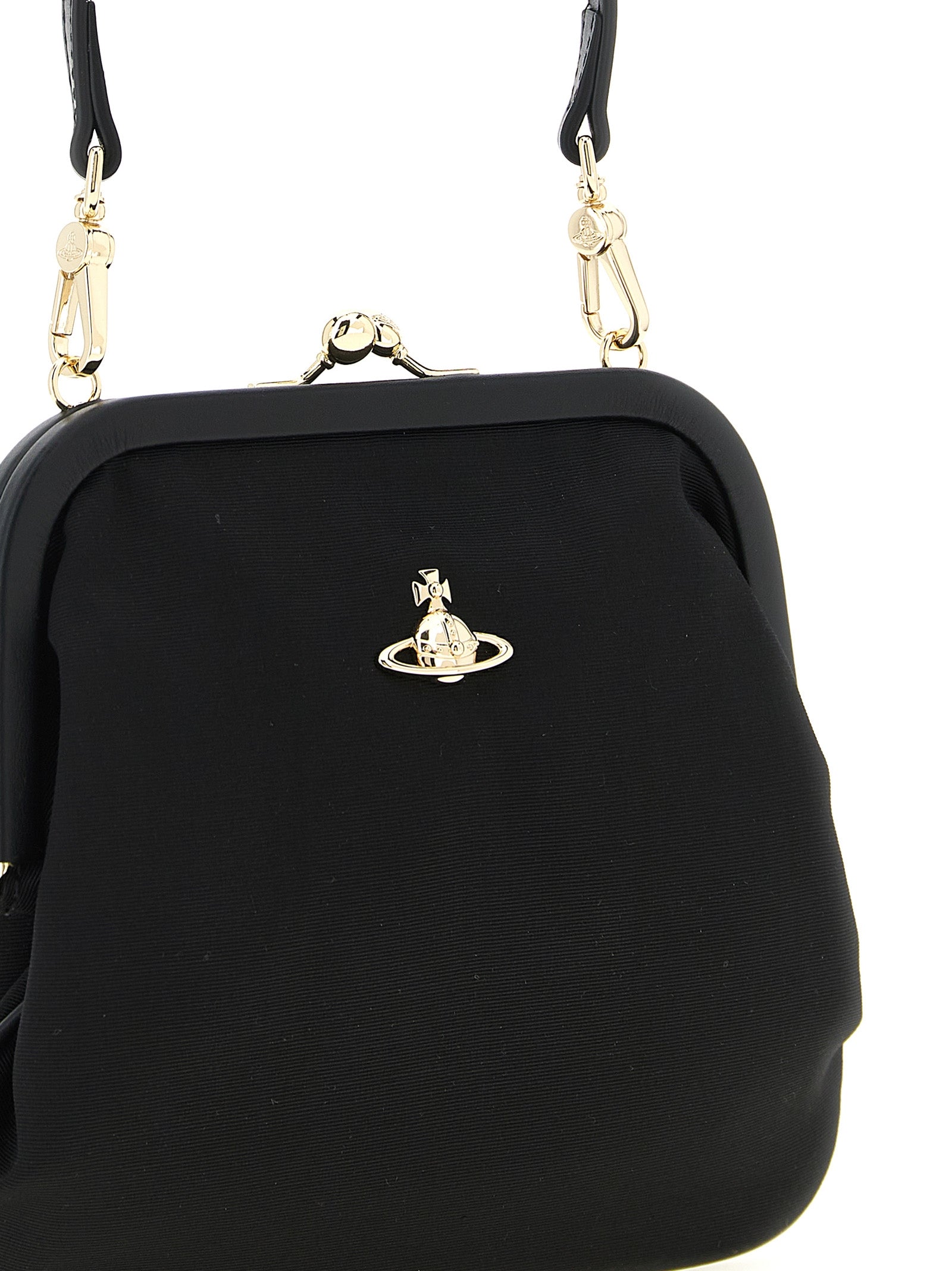Vivienne Westwood Black Viscose Clutch Bag