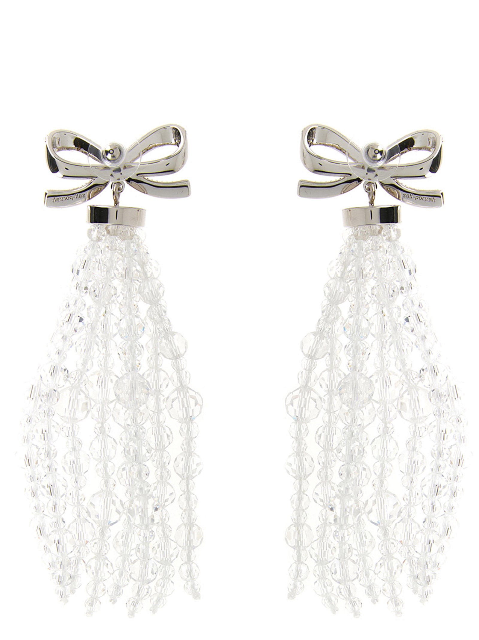 Self-Portrait Silver Copper Earrings