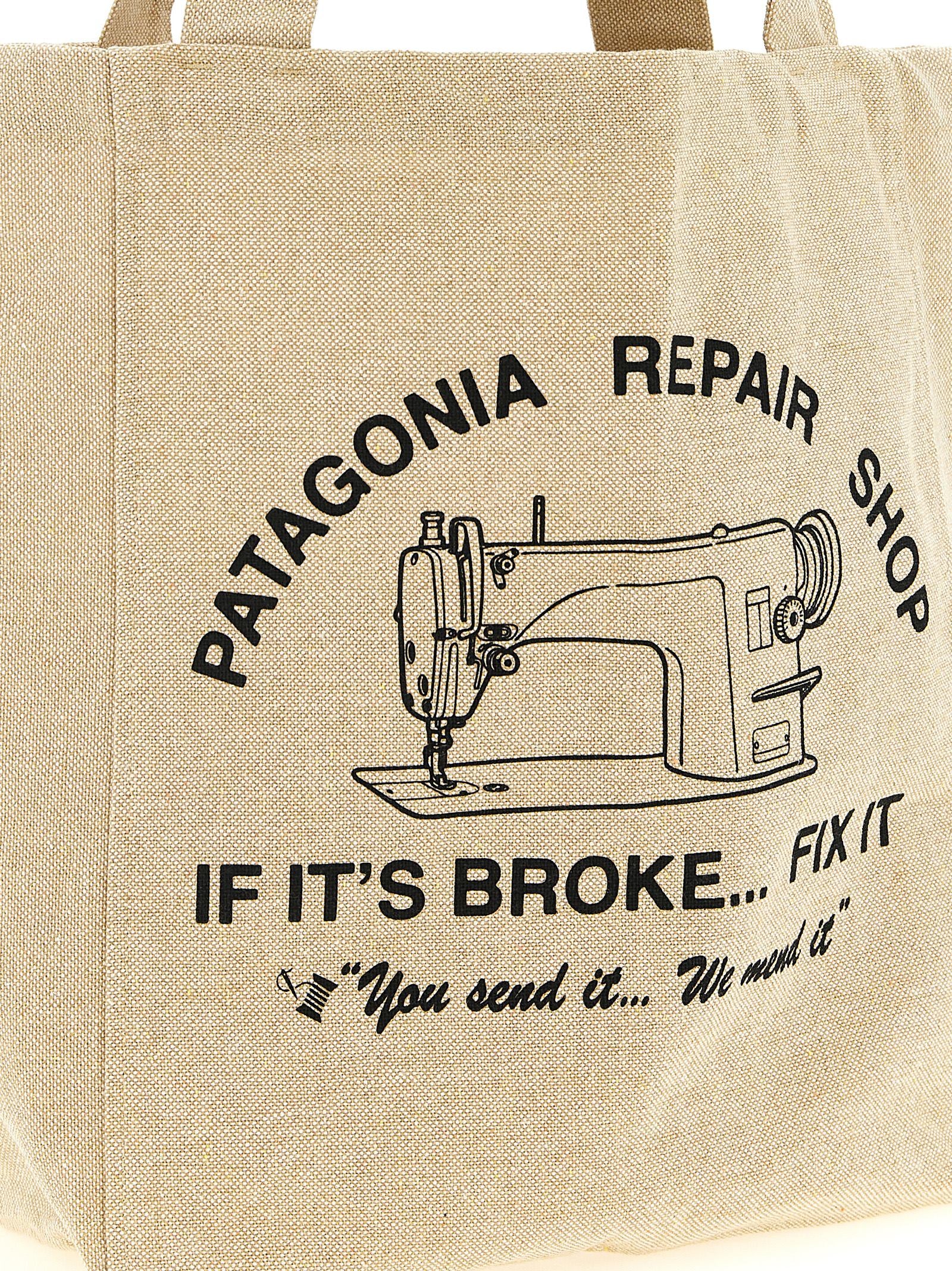 PATAGONIA Beige Cotton Tote Bag