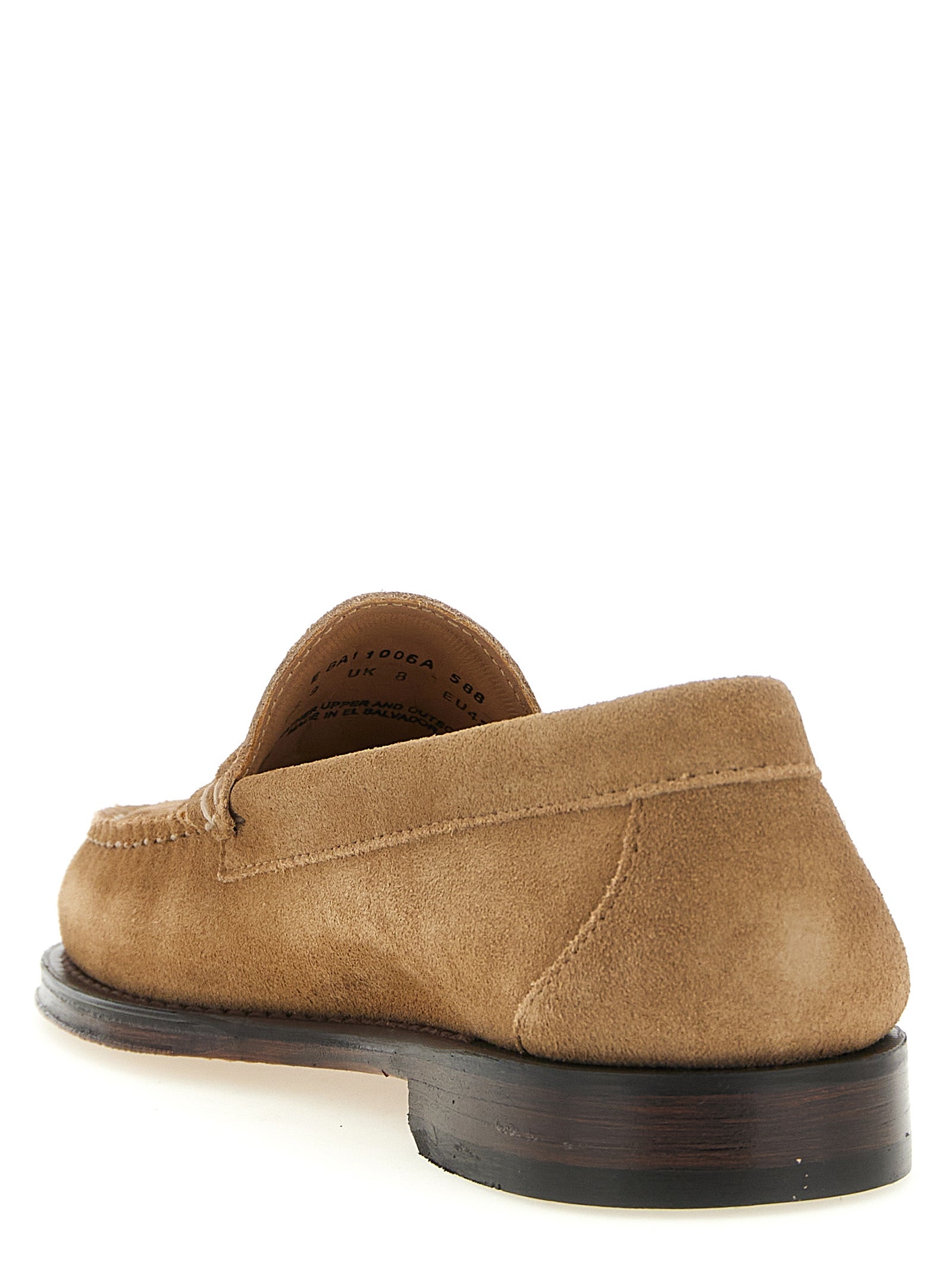 G.H. BASS Beige Cowhide Slip-On Loafers