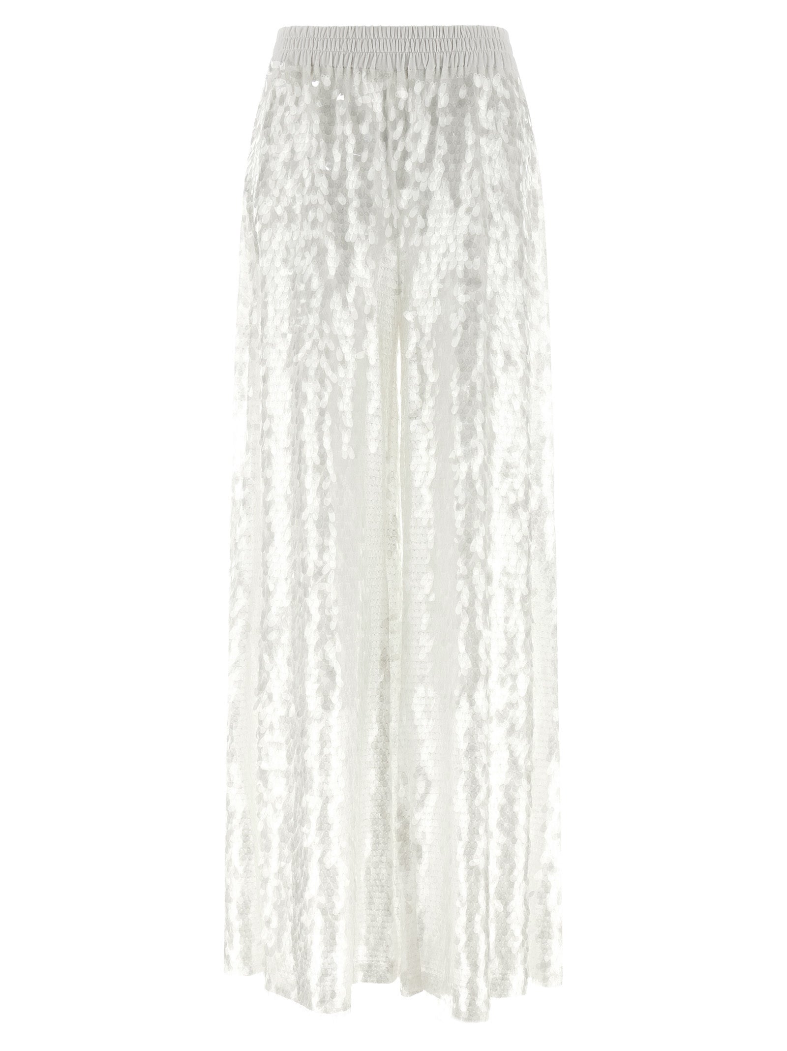 Norma Kamali White Nylon Casual Pants