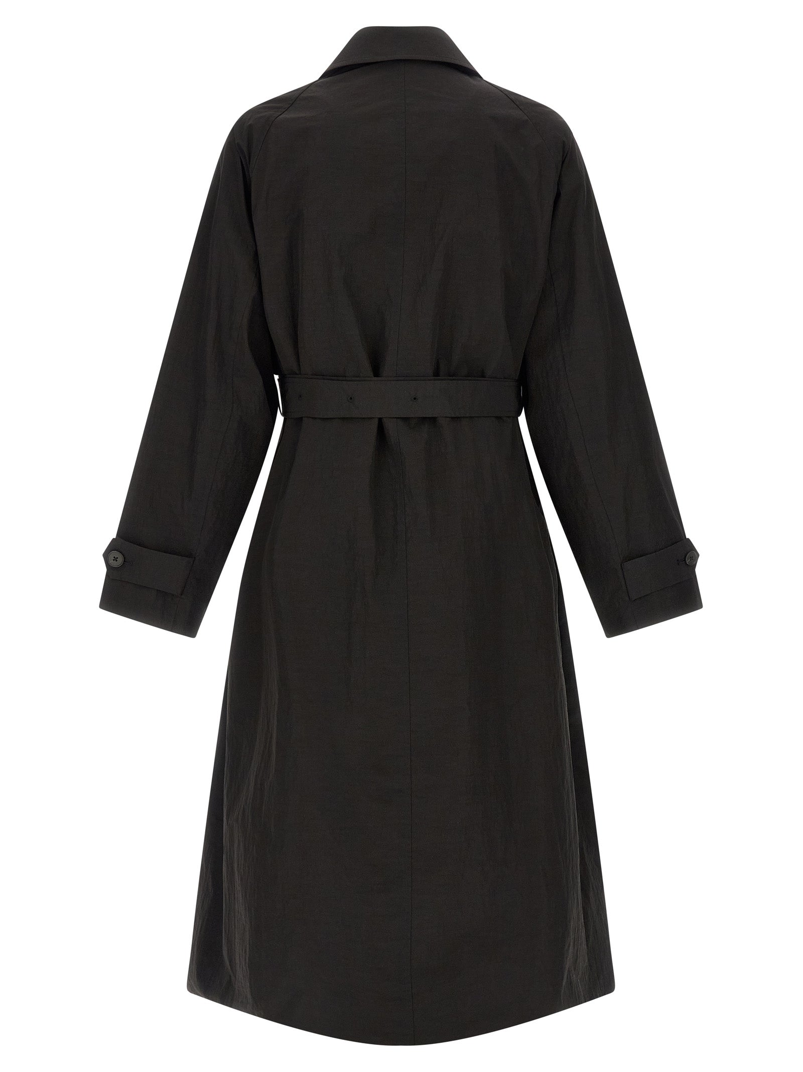 SSSTEIN Black Polyester Coat