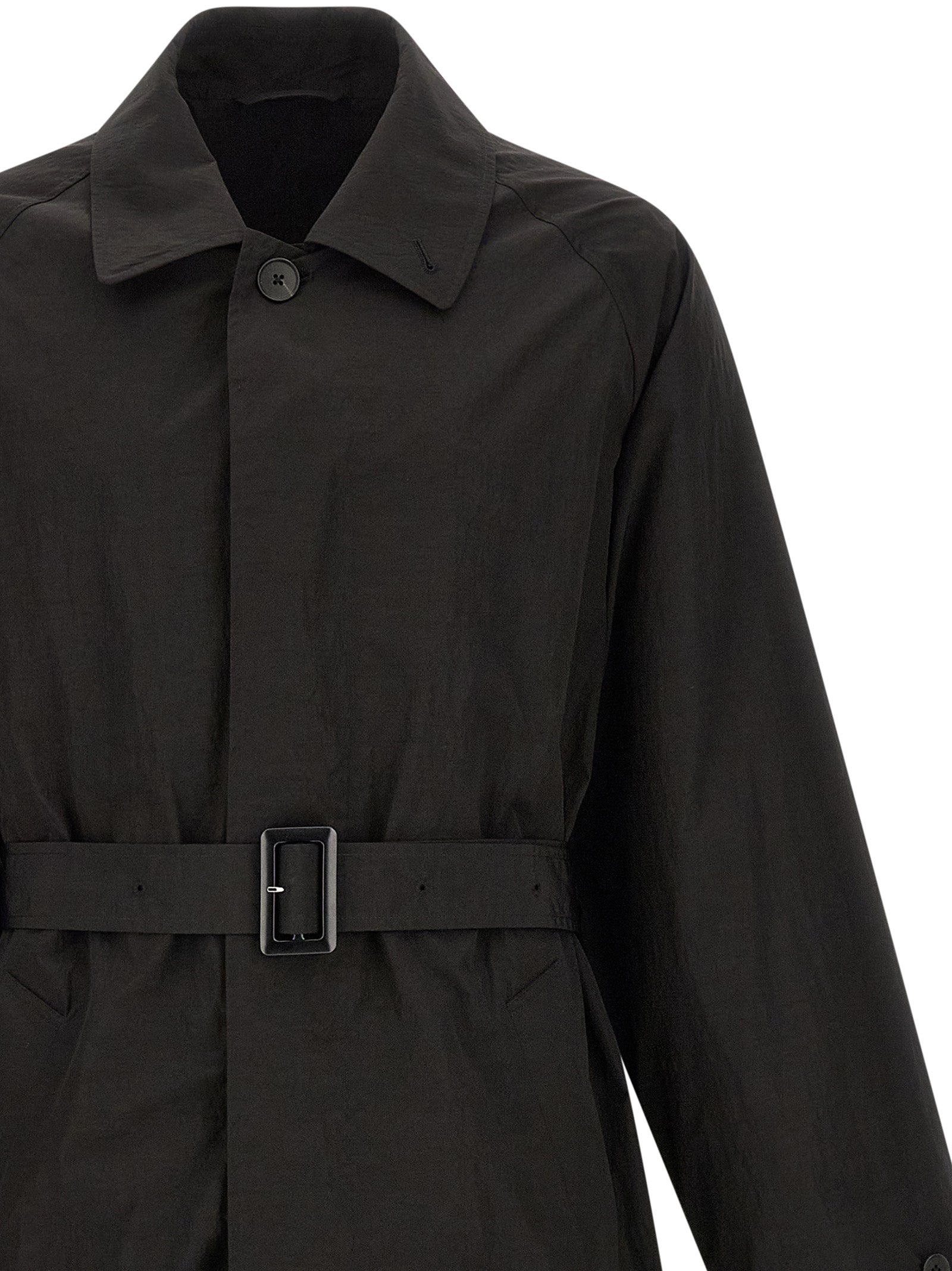 SSSTEIN Black Polyester Coat