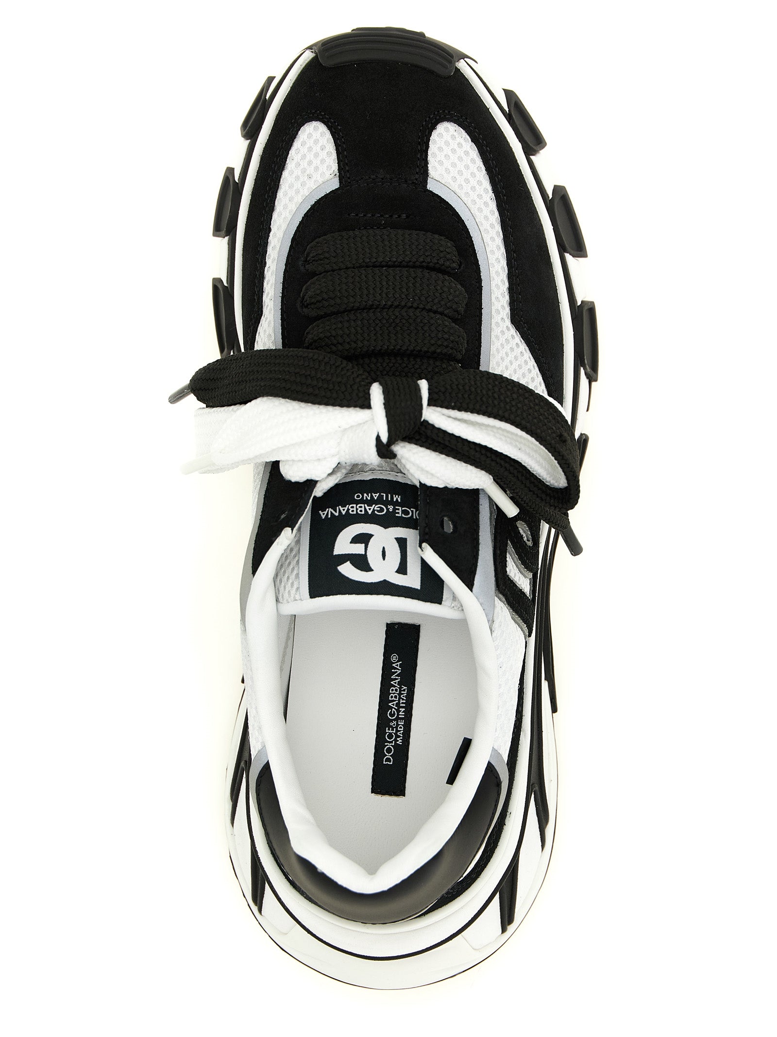 Dolce & Gabbana Bicolor Polyester Athletic Sneakers