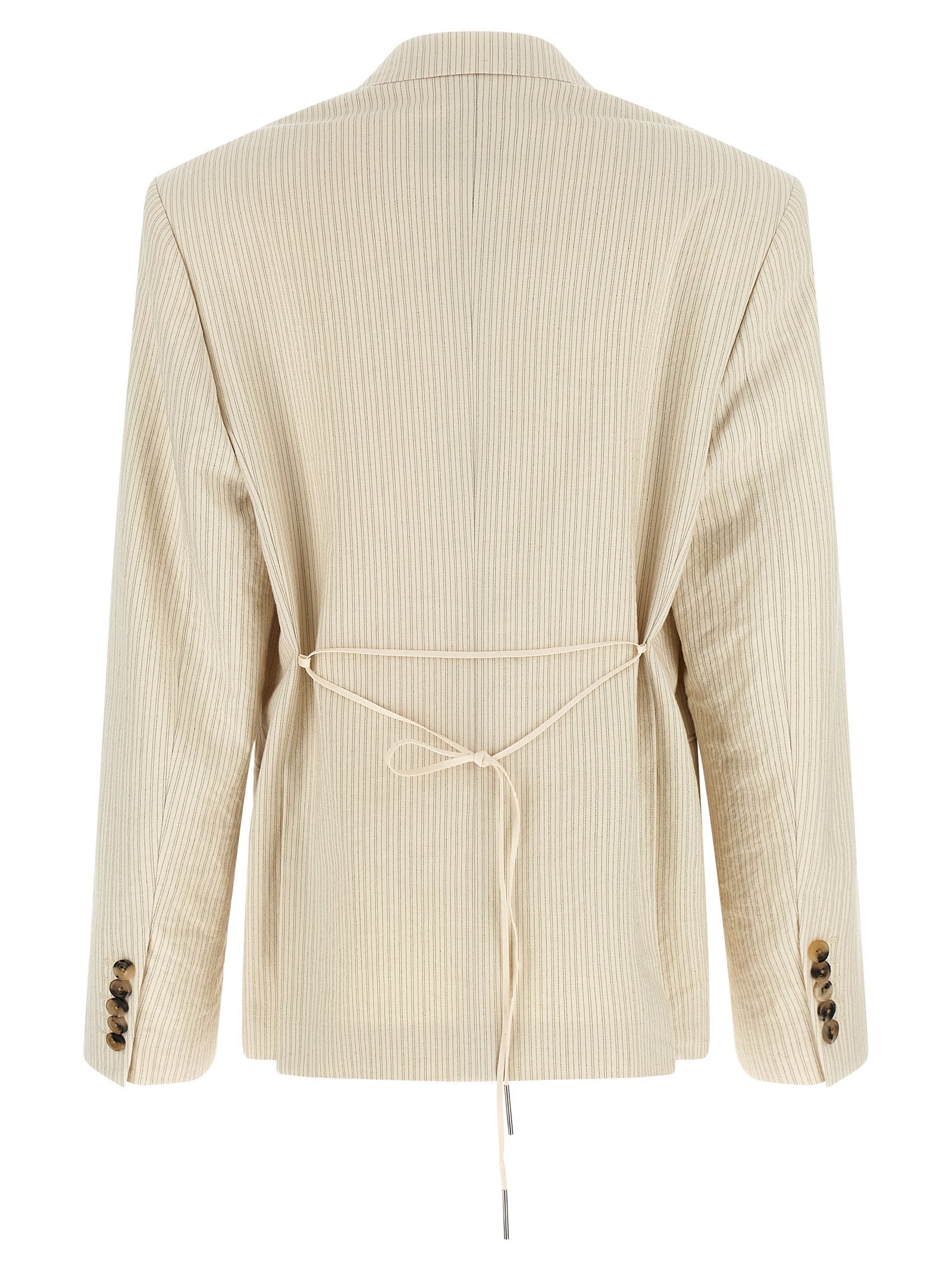 Dries Van Noten Beige Cotton Blazer