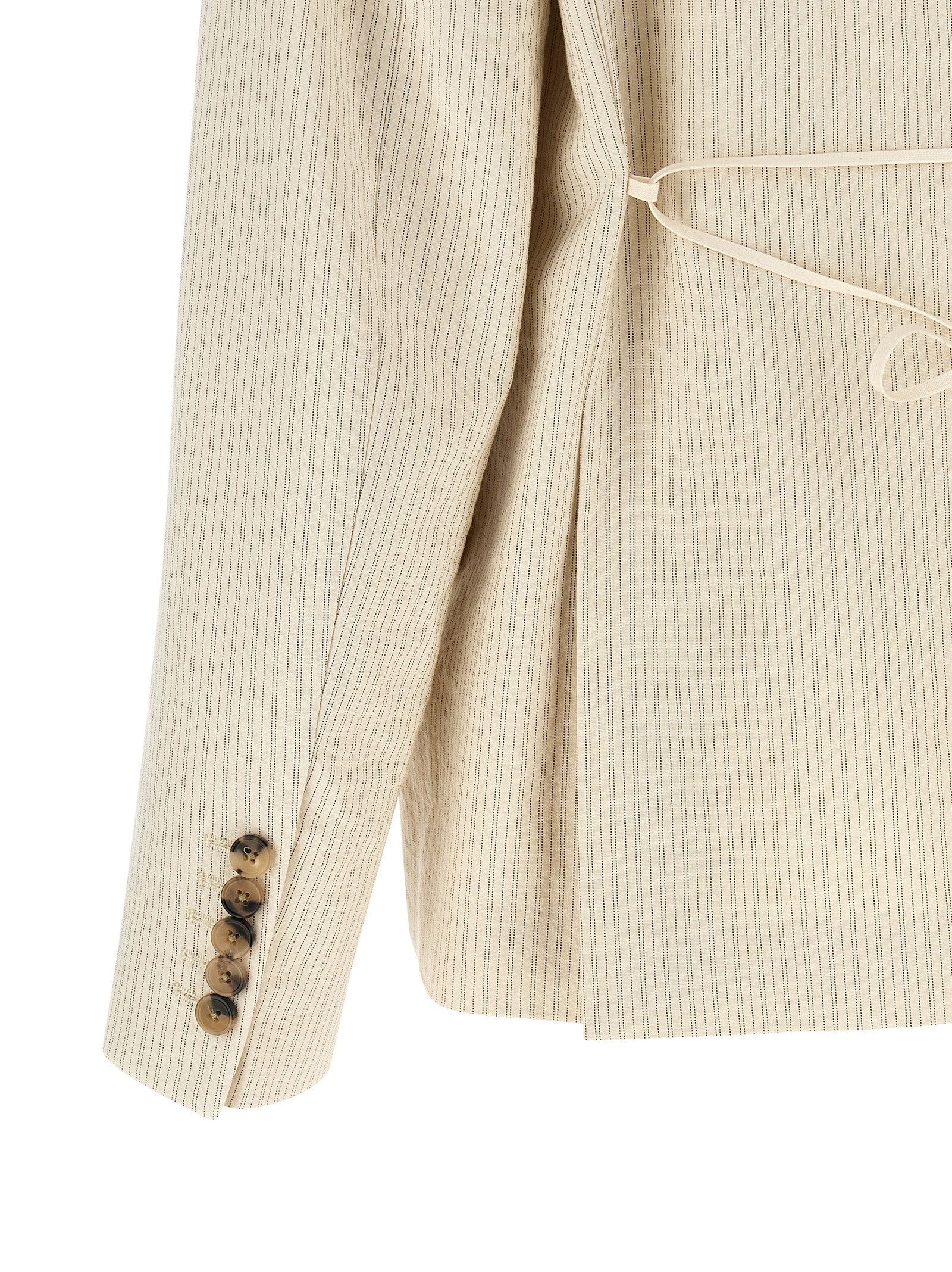 Dries Van Noten Beige Cotton Blazer