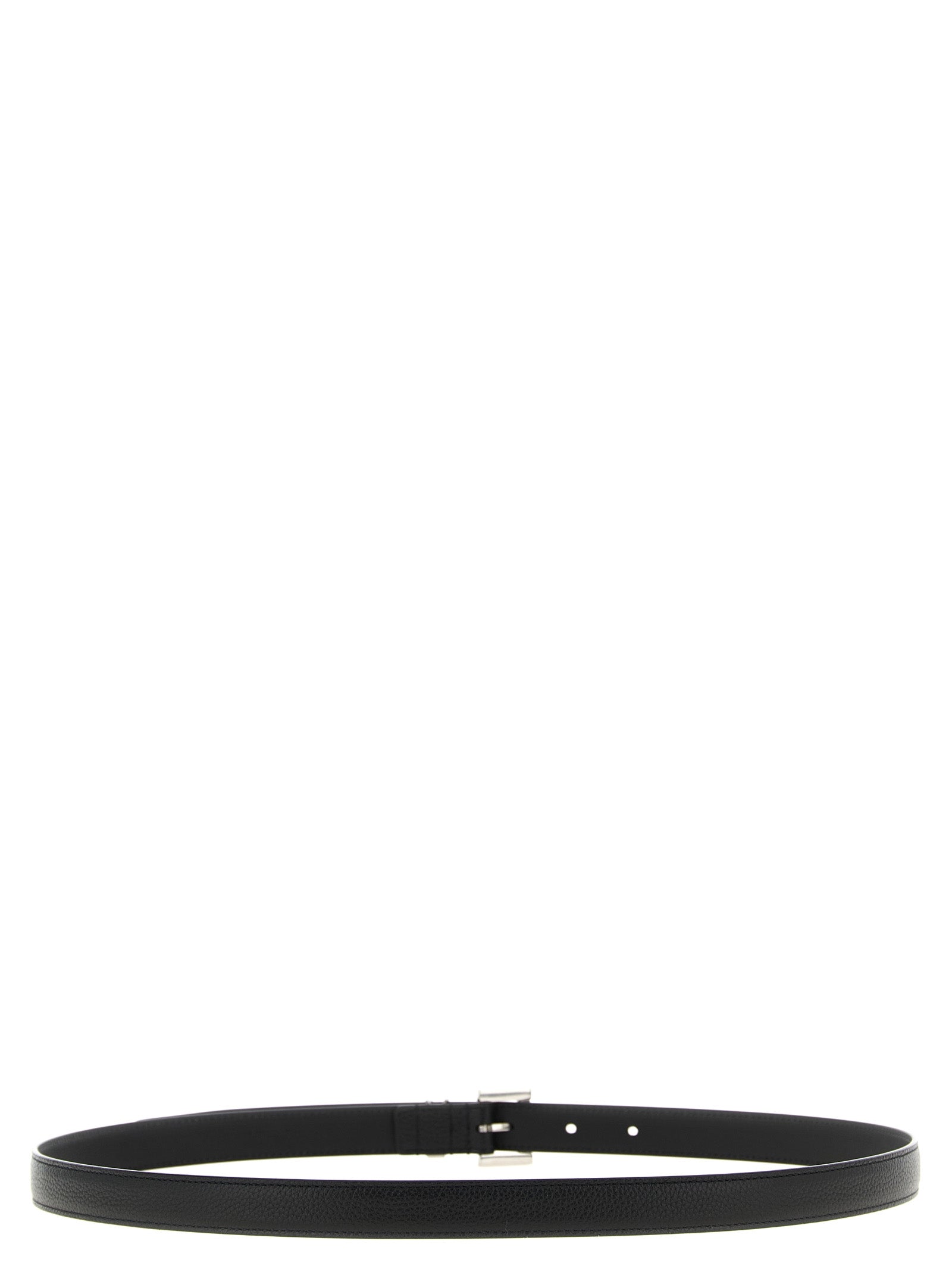 Saint Laurent Black Calfskin Regular Belt