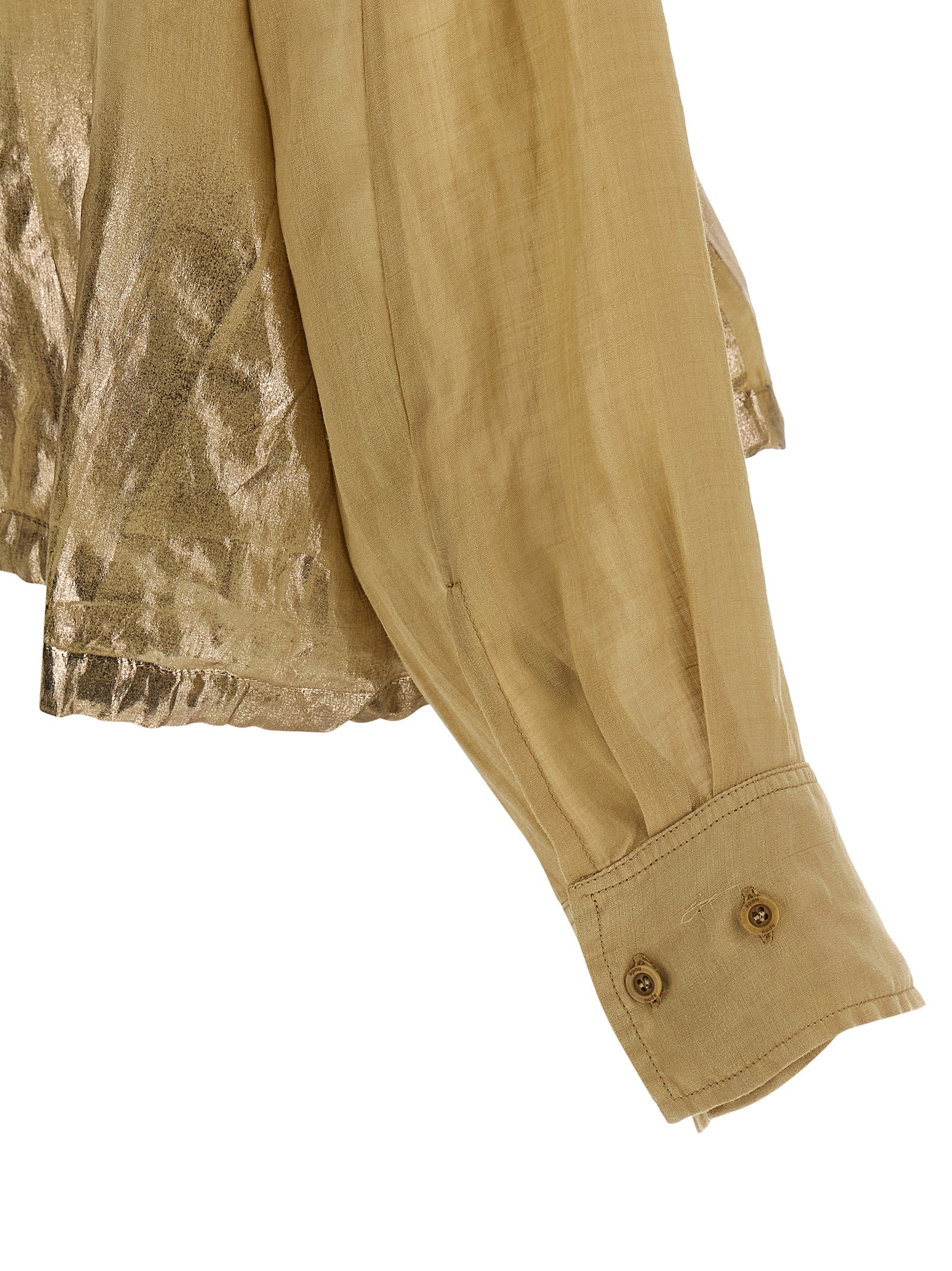 NUDE Brown Tencel Blouse