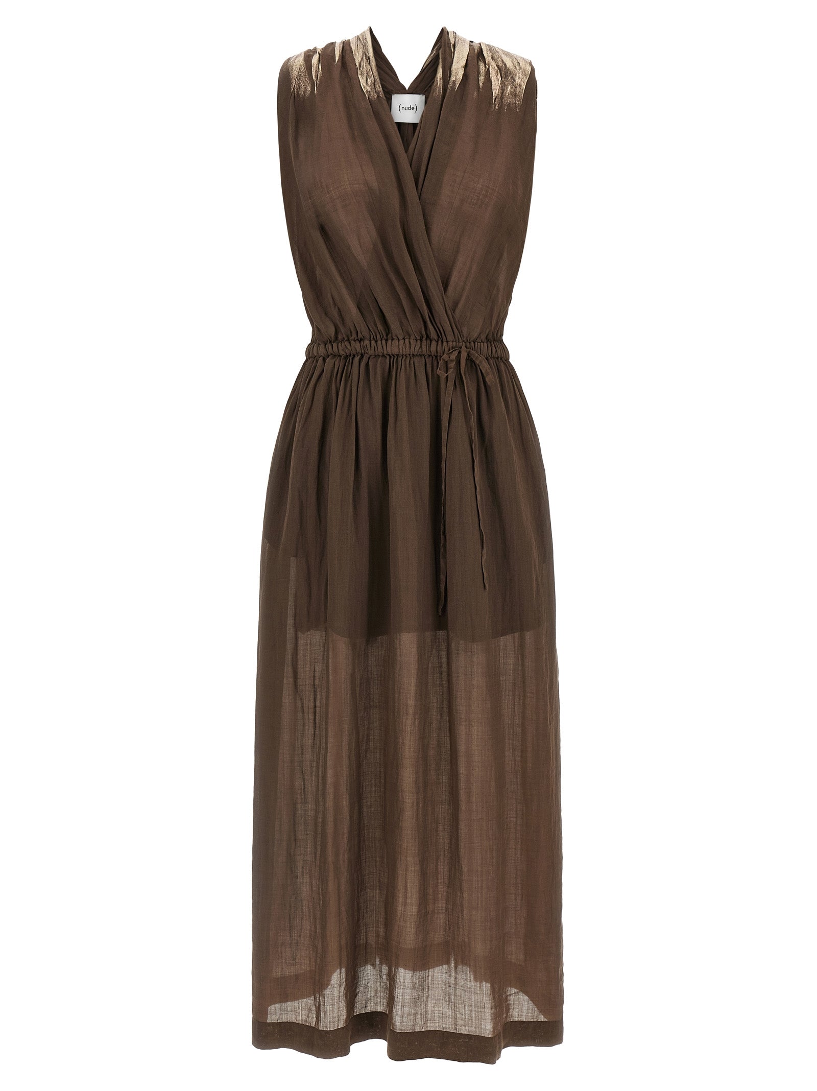 NUDE Brown Tencel Long Dress