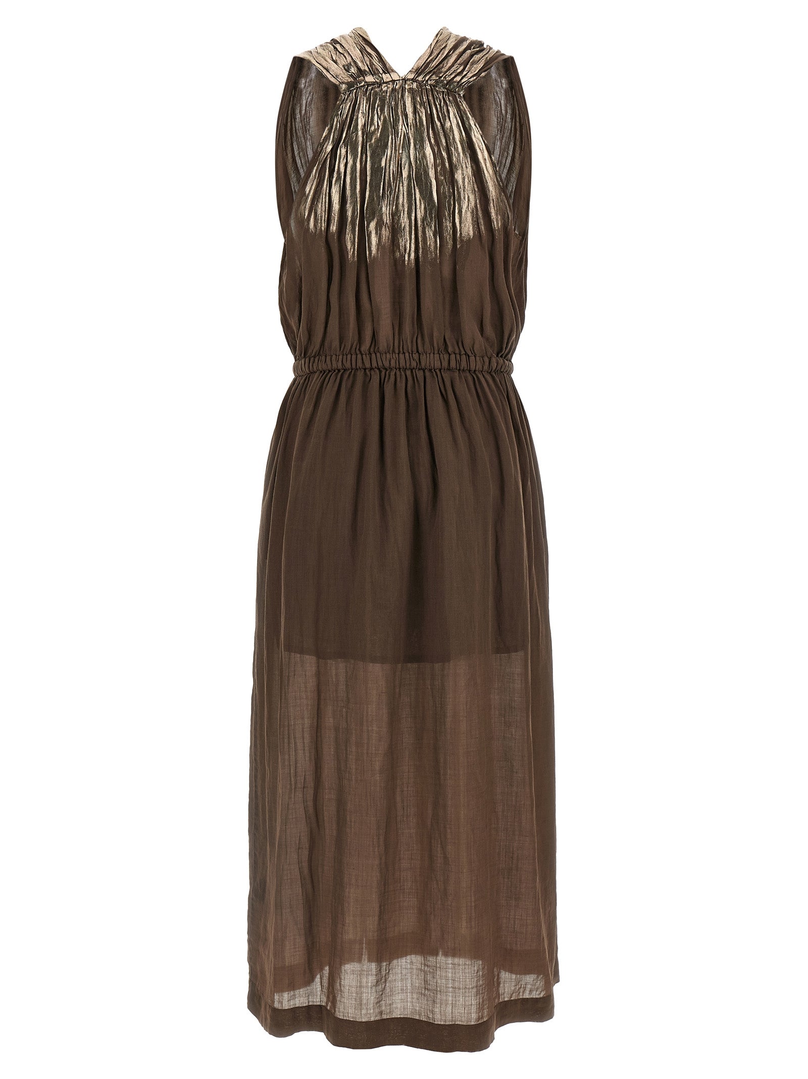 NUDE Brown Tencel Long Dress