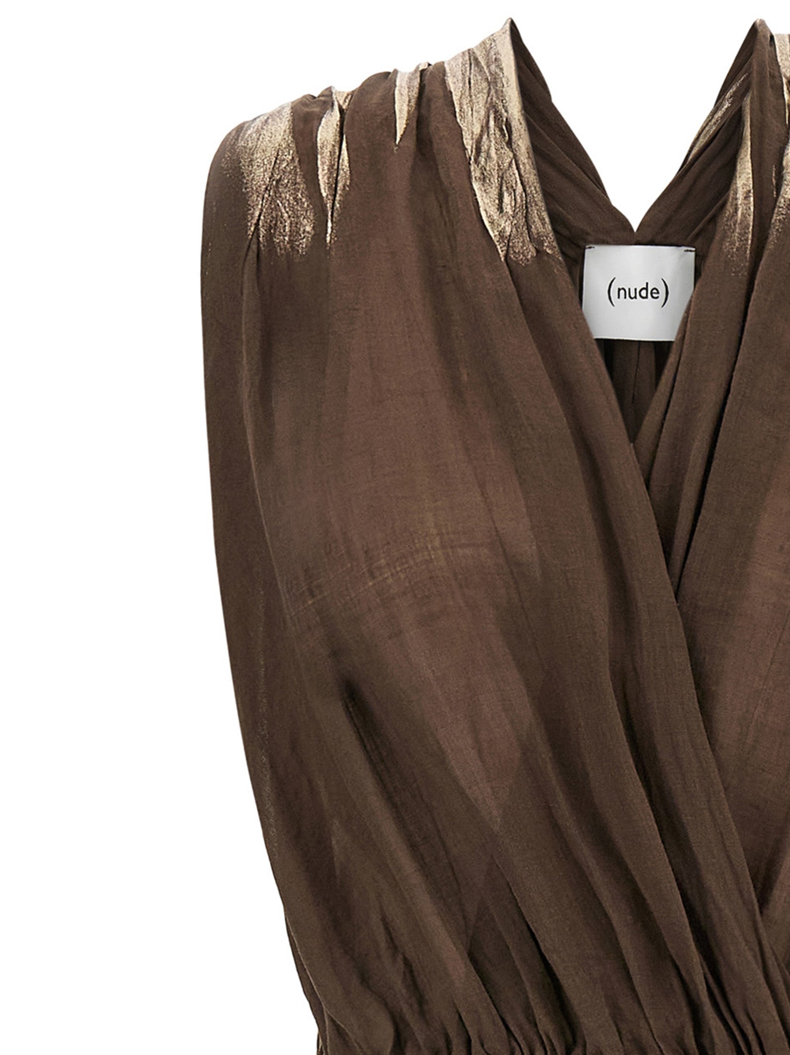 NUDE Brown Tencel Long Dress