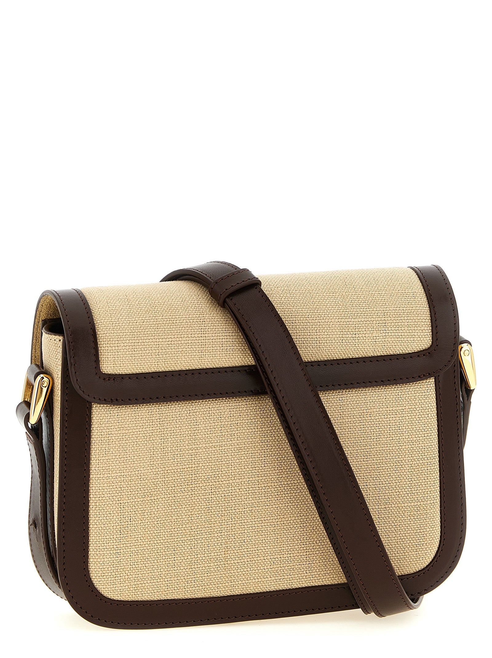 A.P.C. Beige Cotton Crossbody Bag