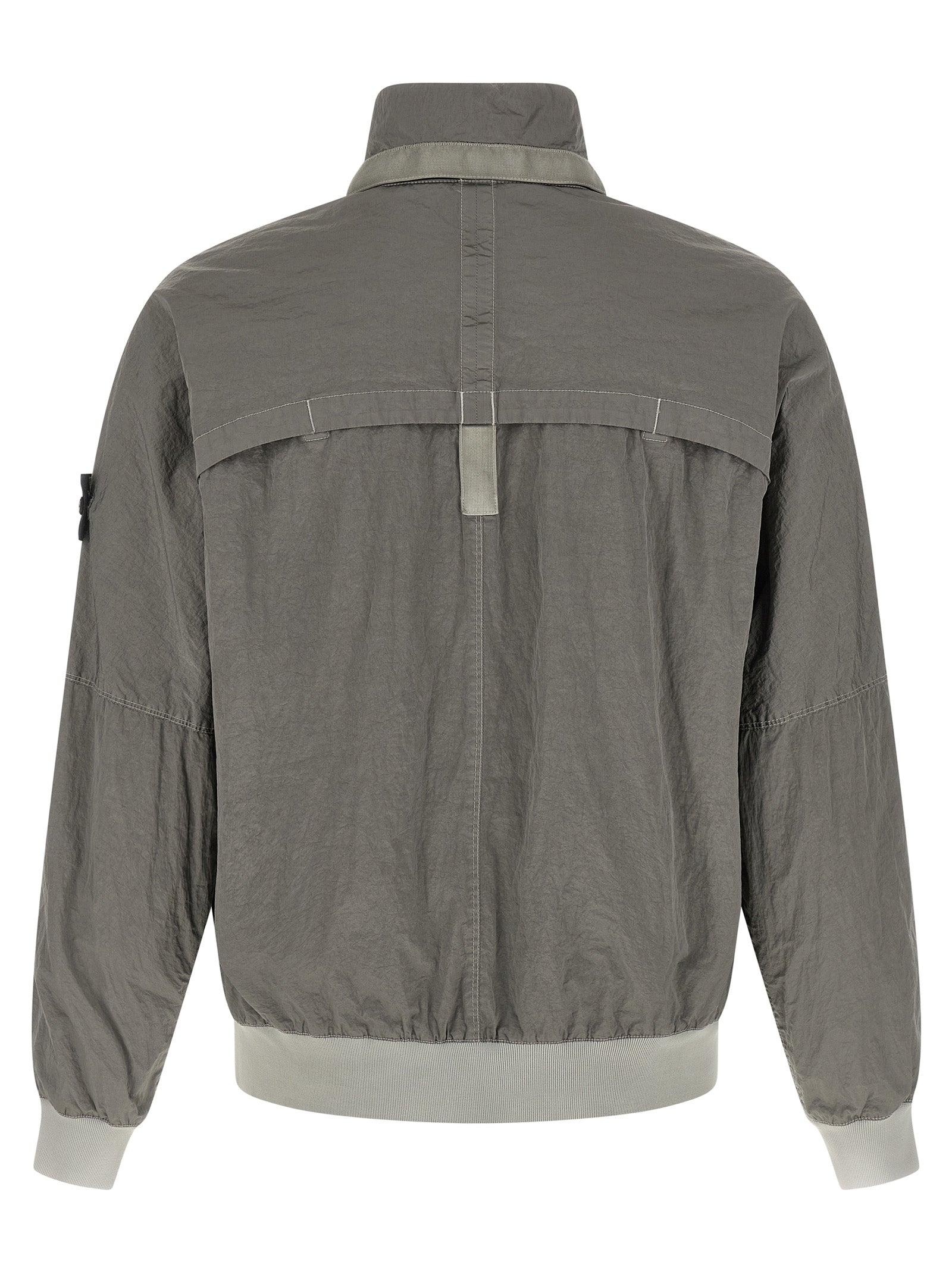 Stone Island Gray Polyamide Bomber