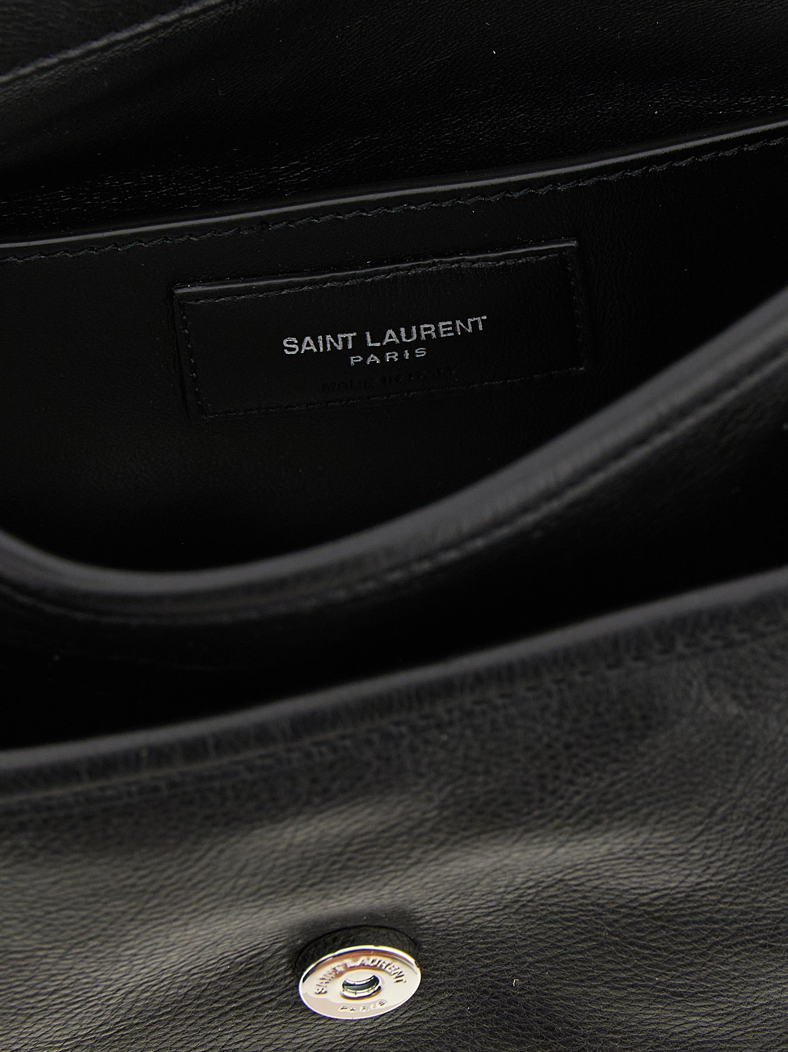 Saint Laurent Black Calfskin Crossbody Bag