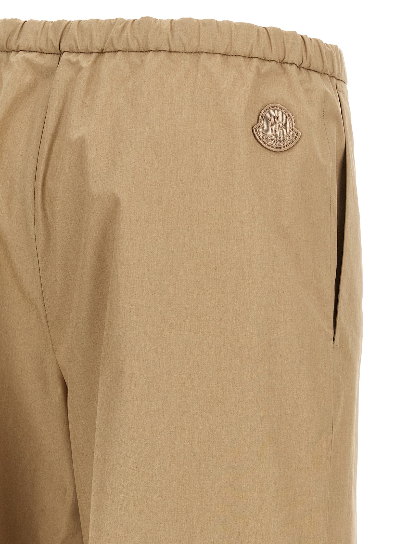 Moncler Beige Cotton Casual Pants