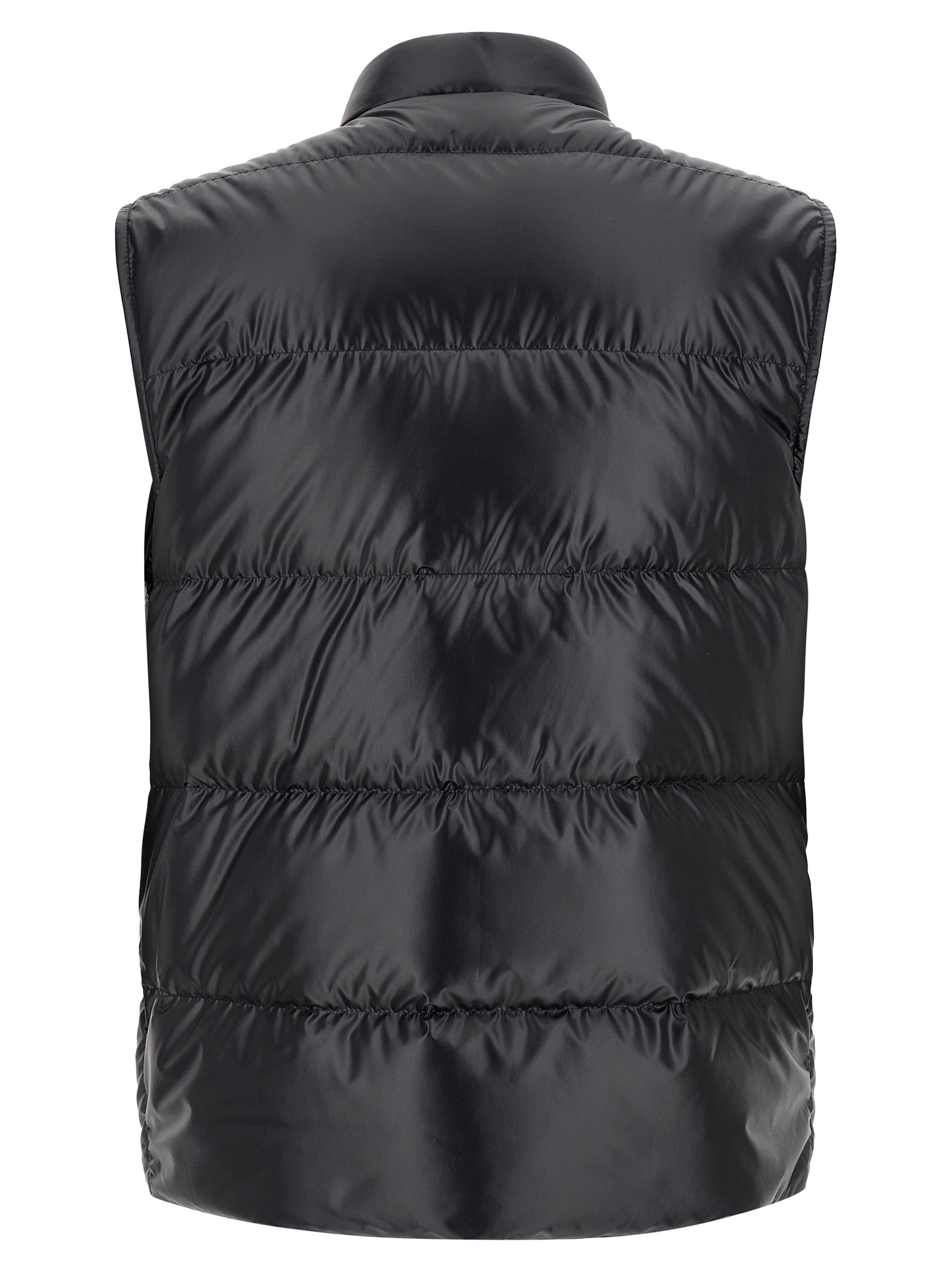 Moncler Blue Polyester Sleeveless Jacket