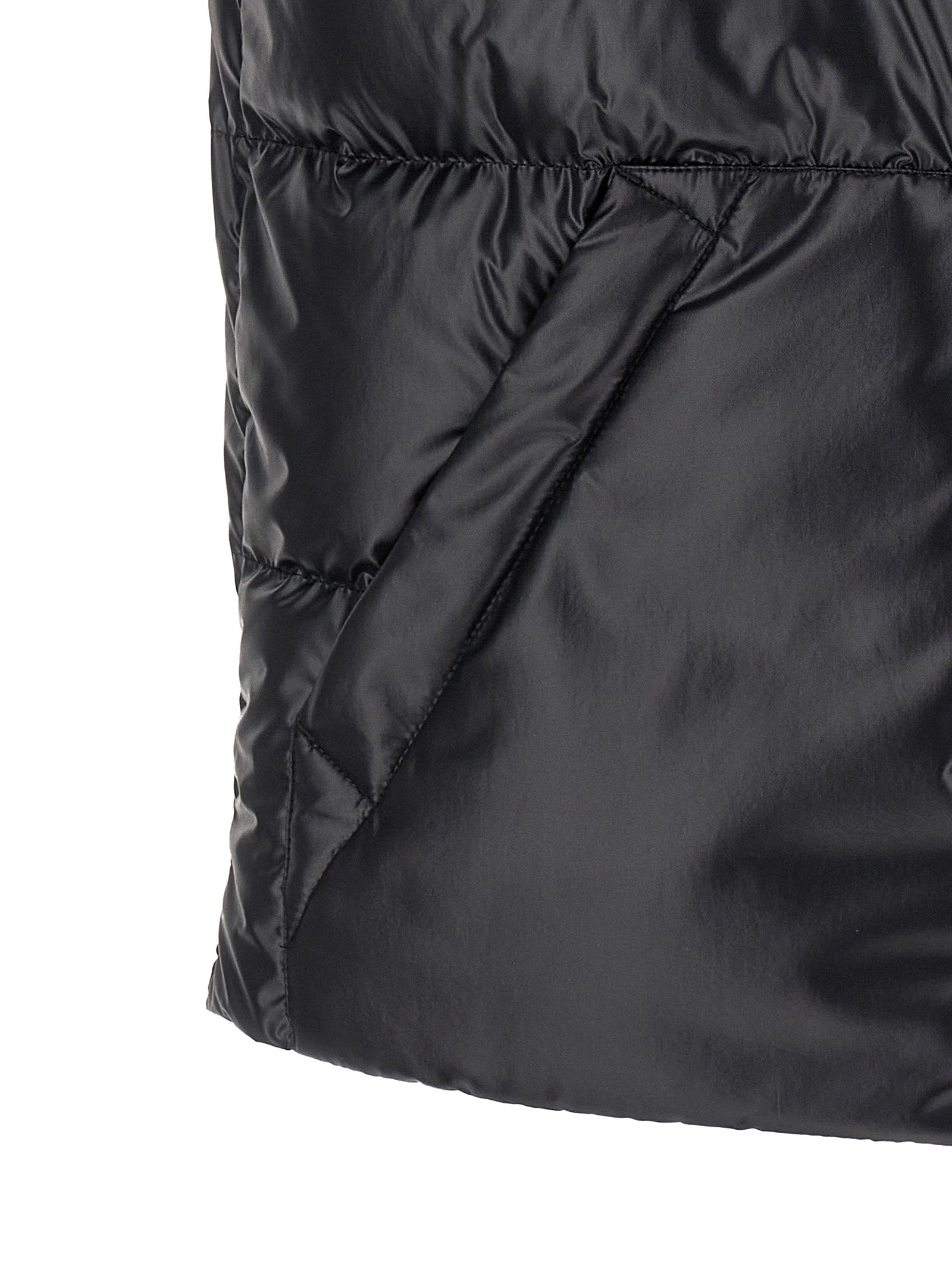 Moncler Blue Polyester Sleeveless Jacket
