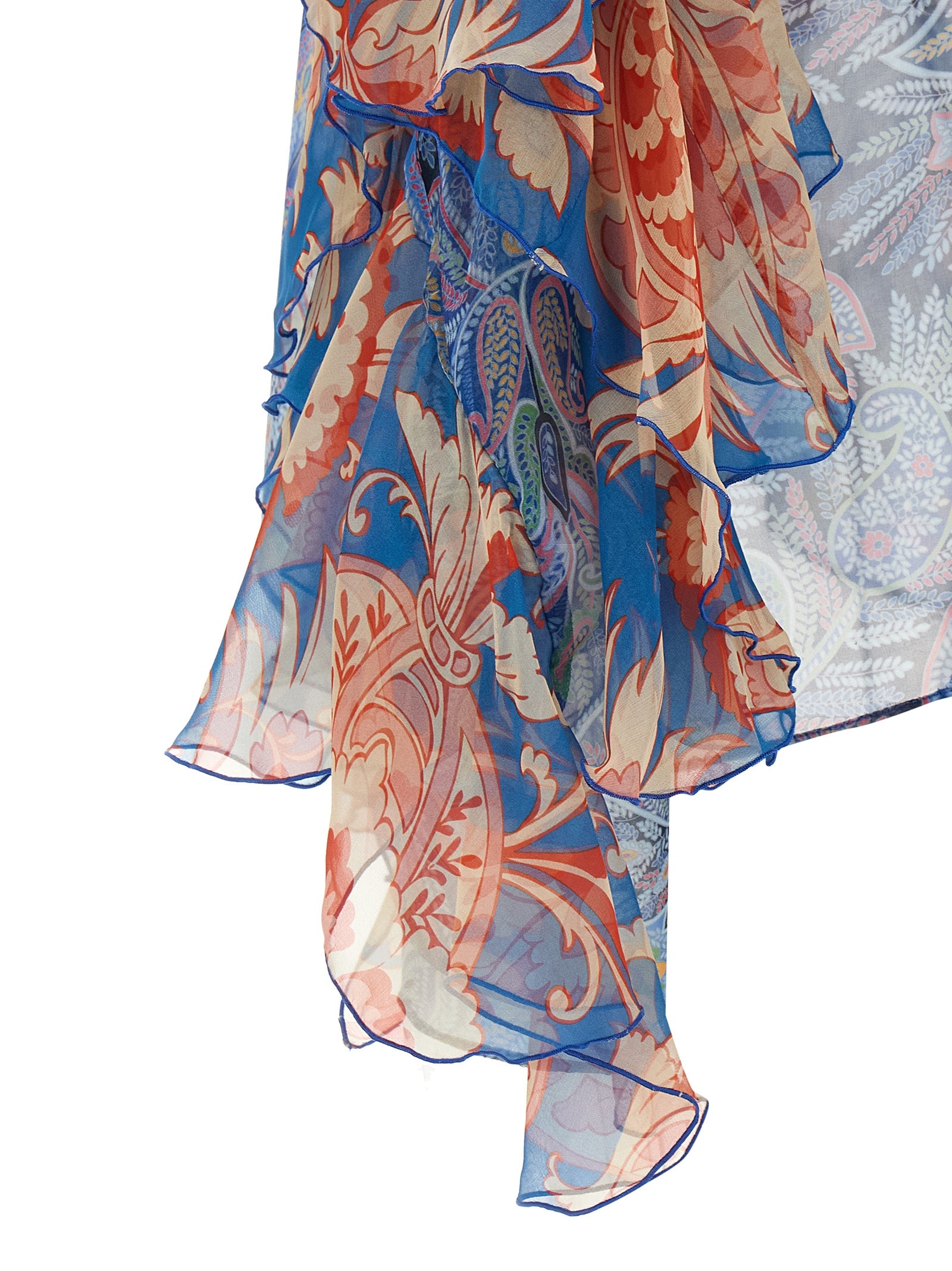 Etro Blue Silk Blouse