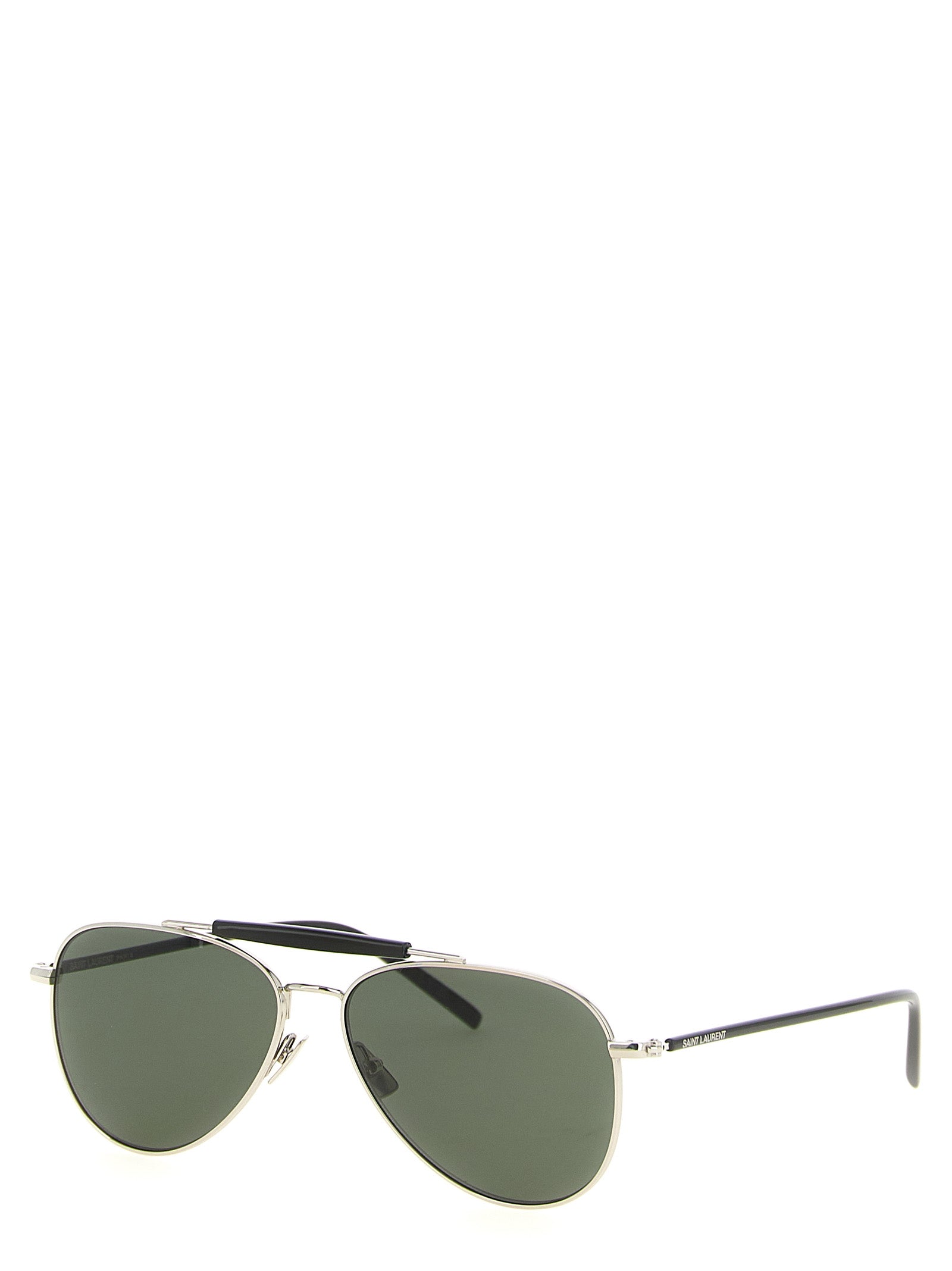 Saint Laurent Silver Acetate Sunglasses
