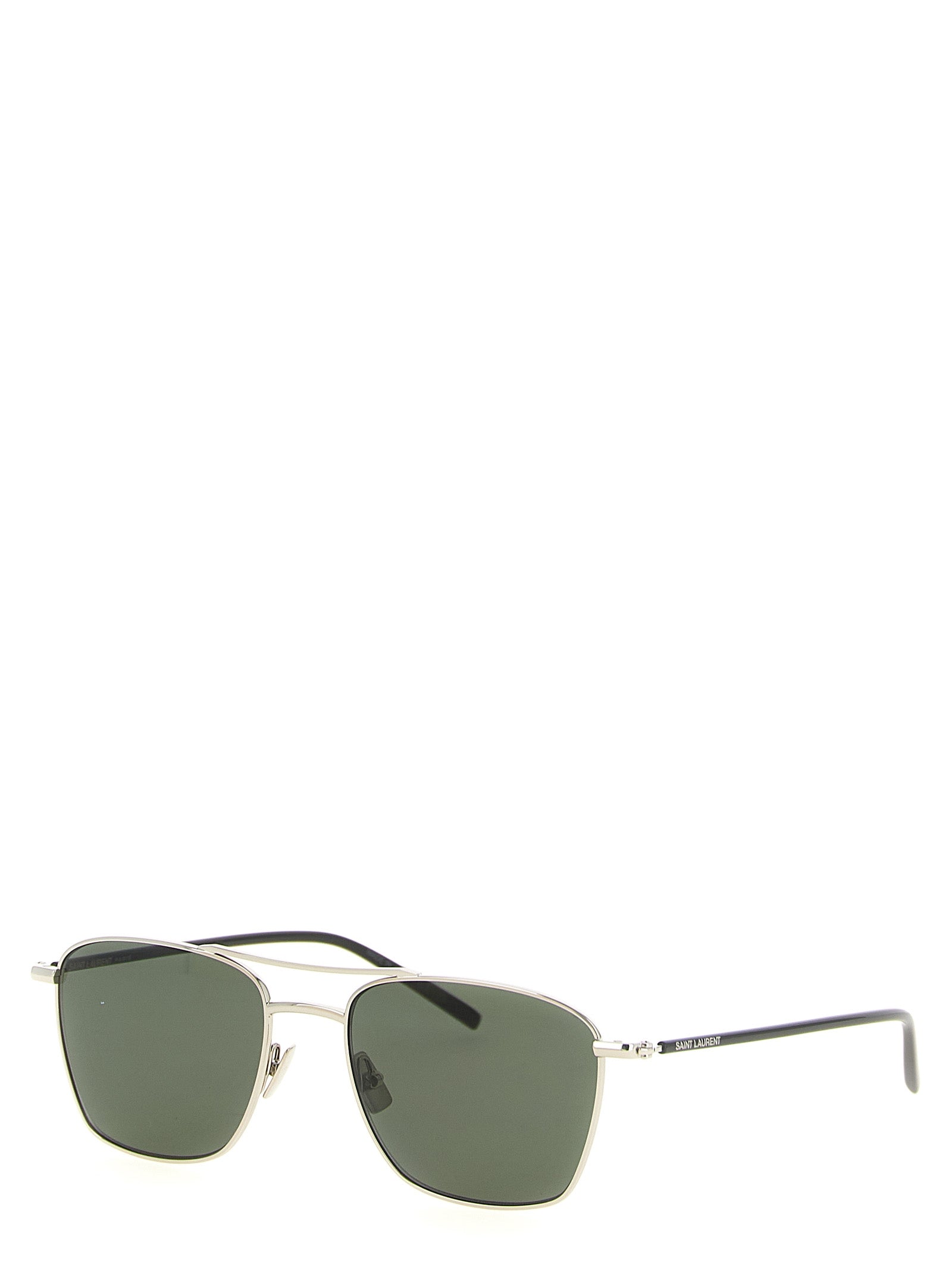 Saint Laurent Silver Acetate Sunglasses