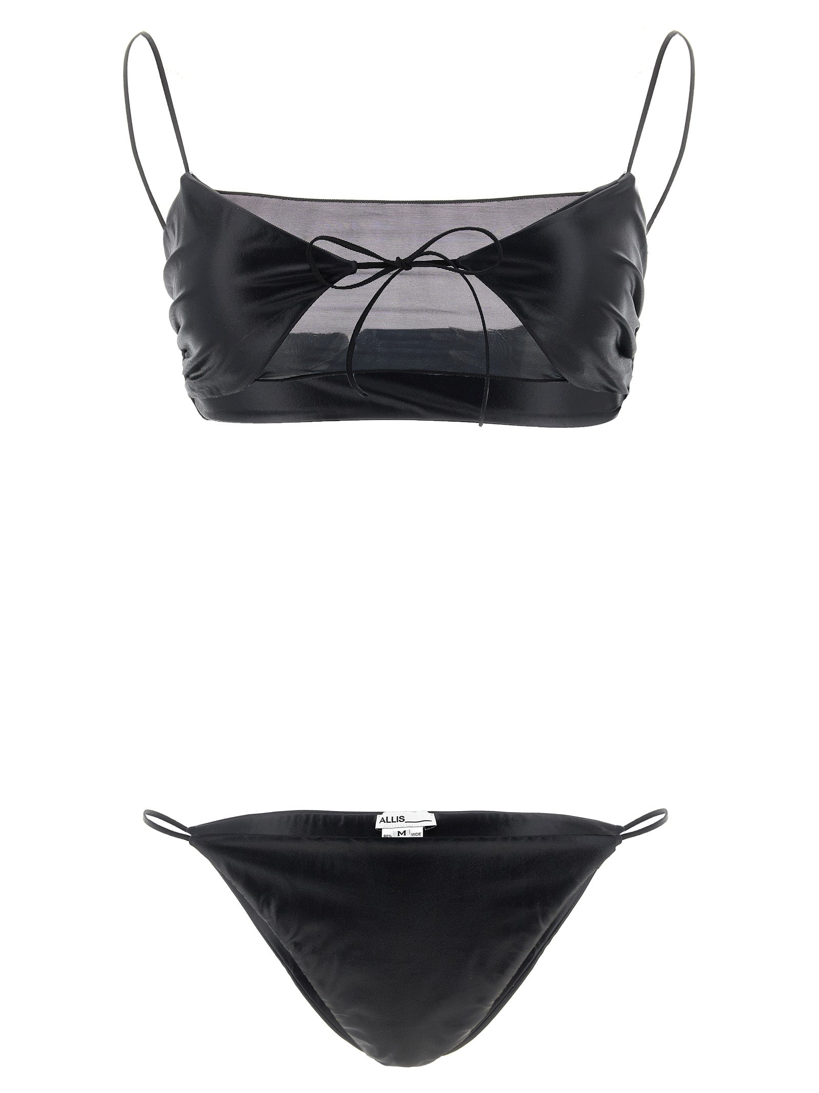 ALLIS Black Polyester Bikini