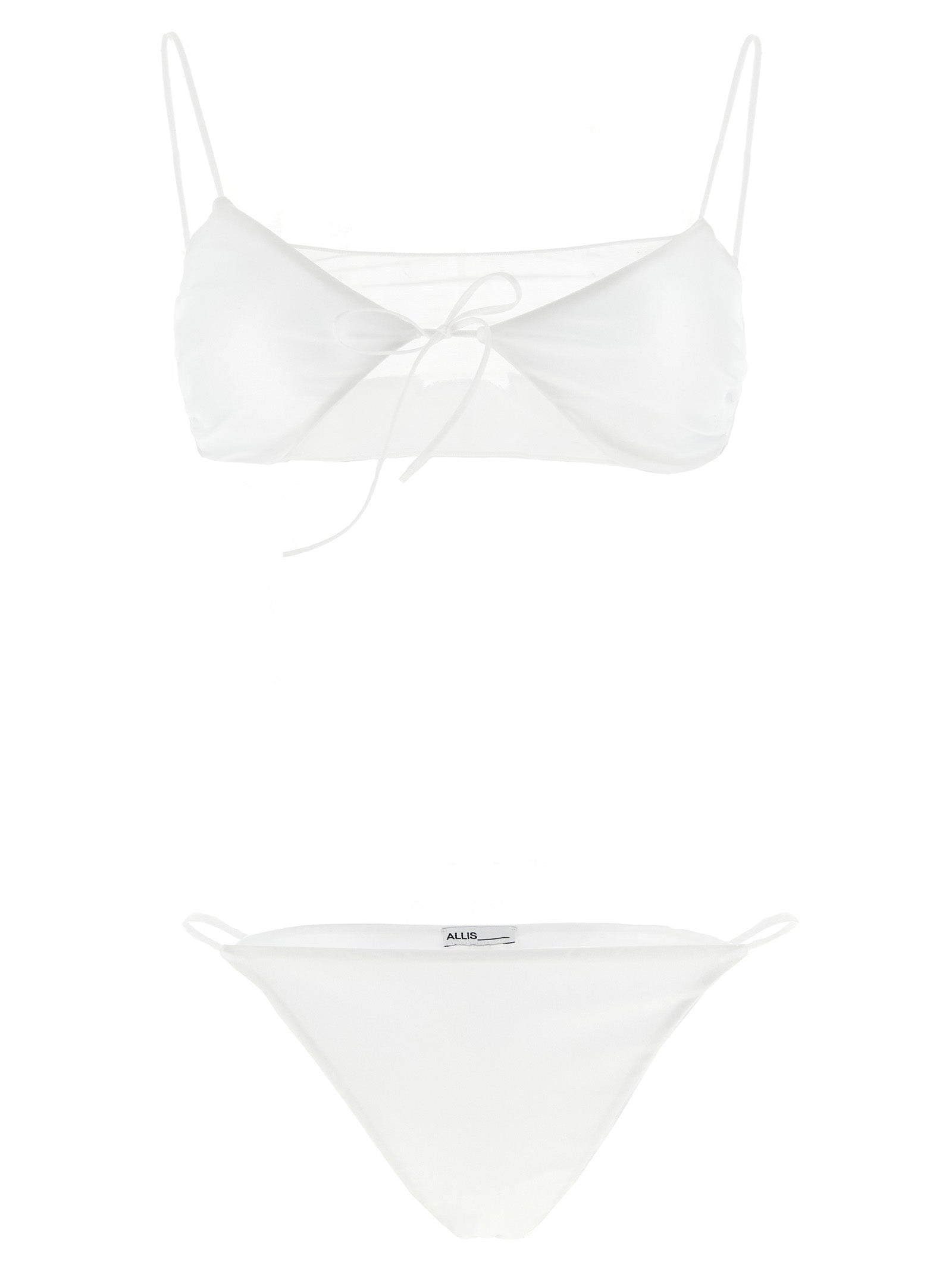ALLIS White Polyester Bikini
