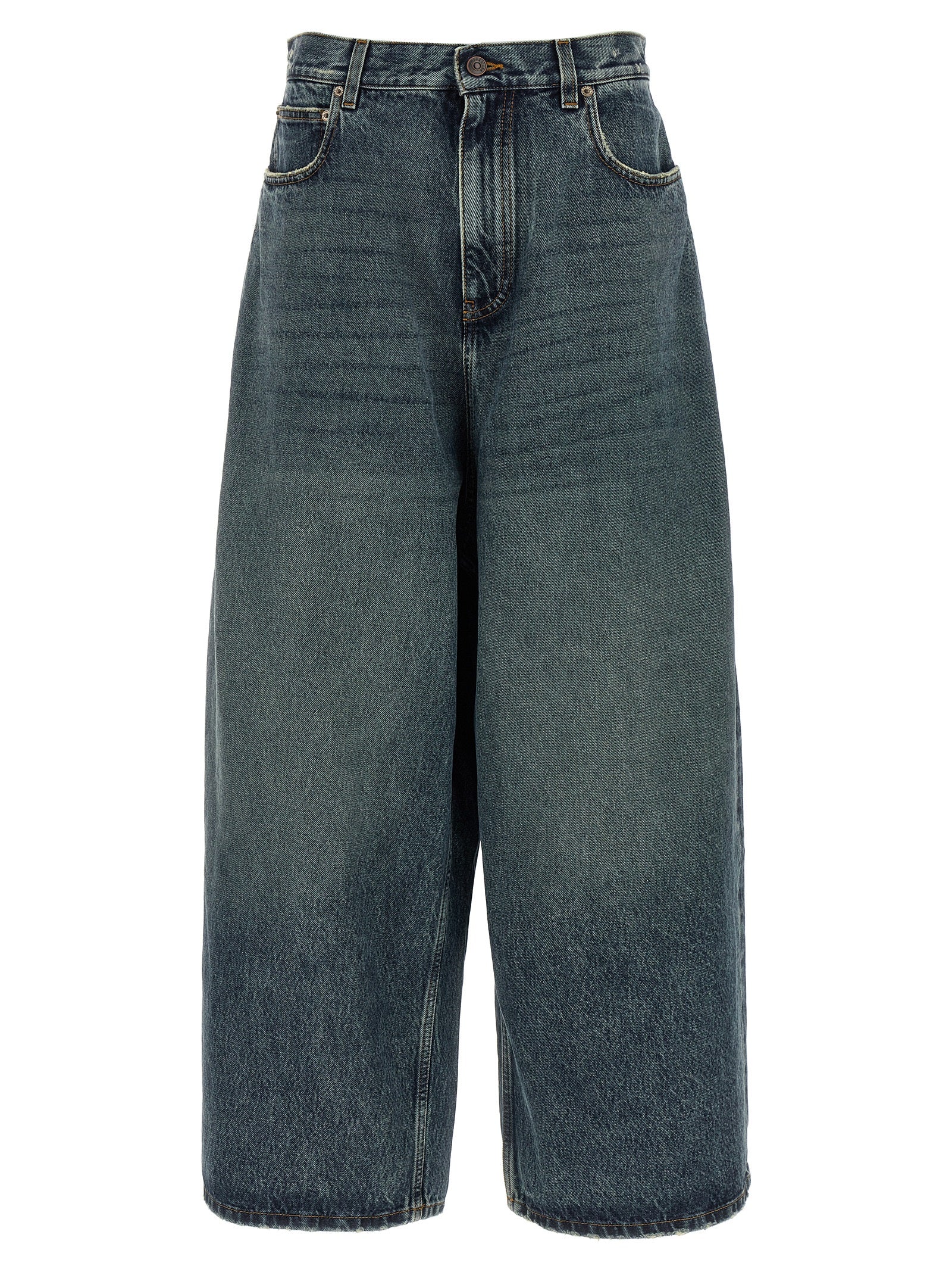 Balenciaga Blue Cotton Relaxed Fit Jeans