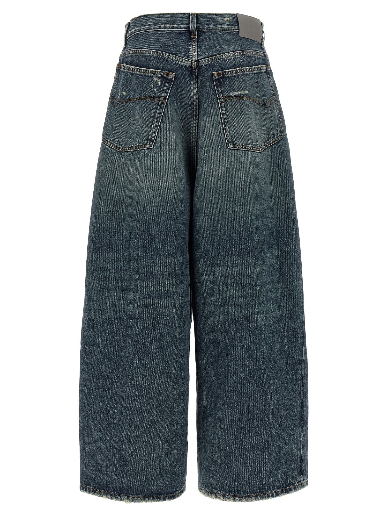 Balenciaga Blue Cotton Relaxed Fit Jeans