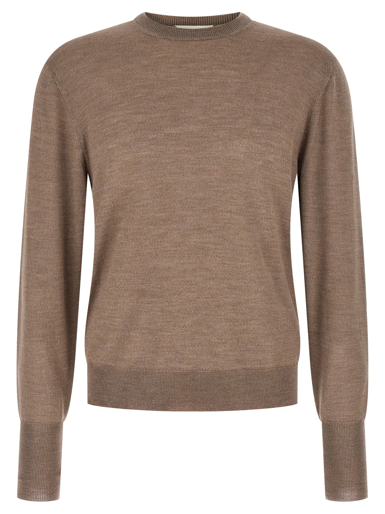 MA'RY'YA Gray Virgin Wool Cardigan