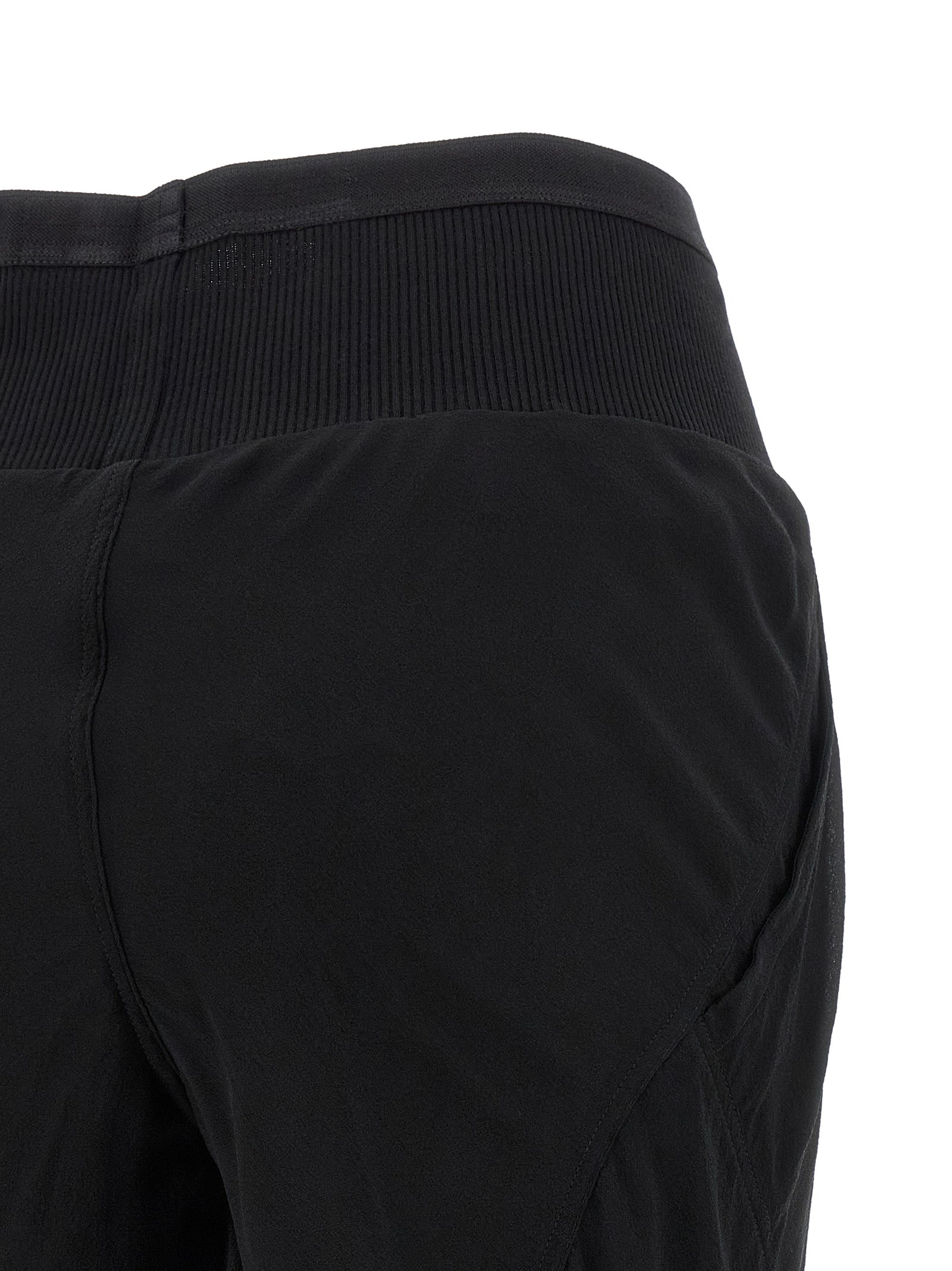 Rick Owens Black Silk Flared Pants