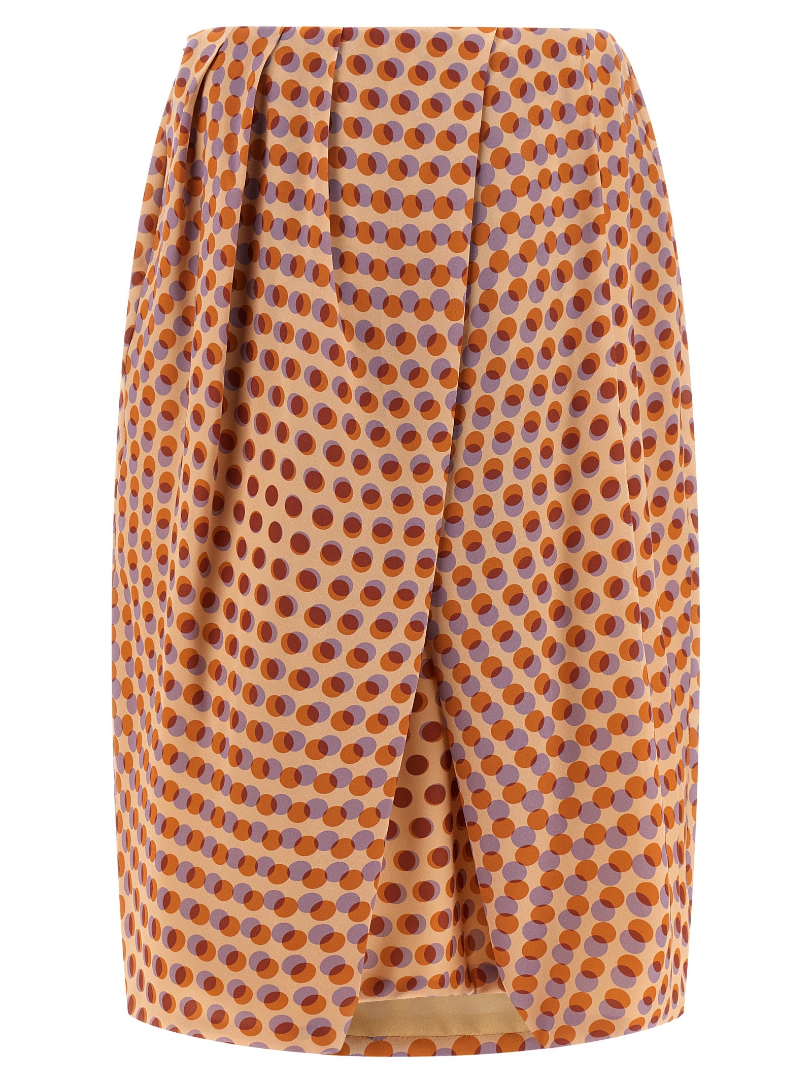 Dries Van Noten Multicolor Silk Midi Skirt