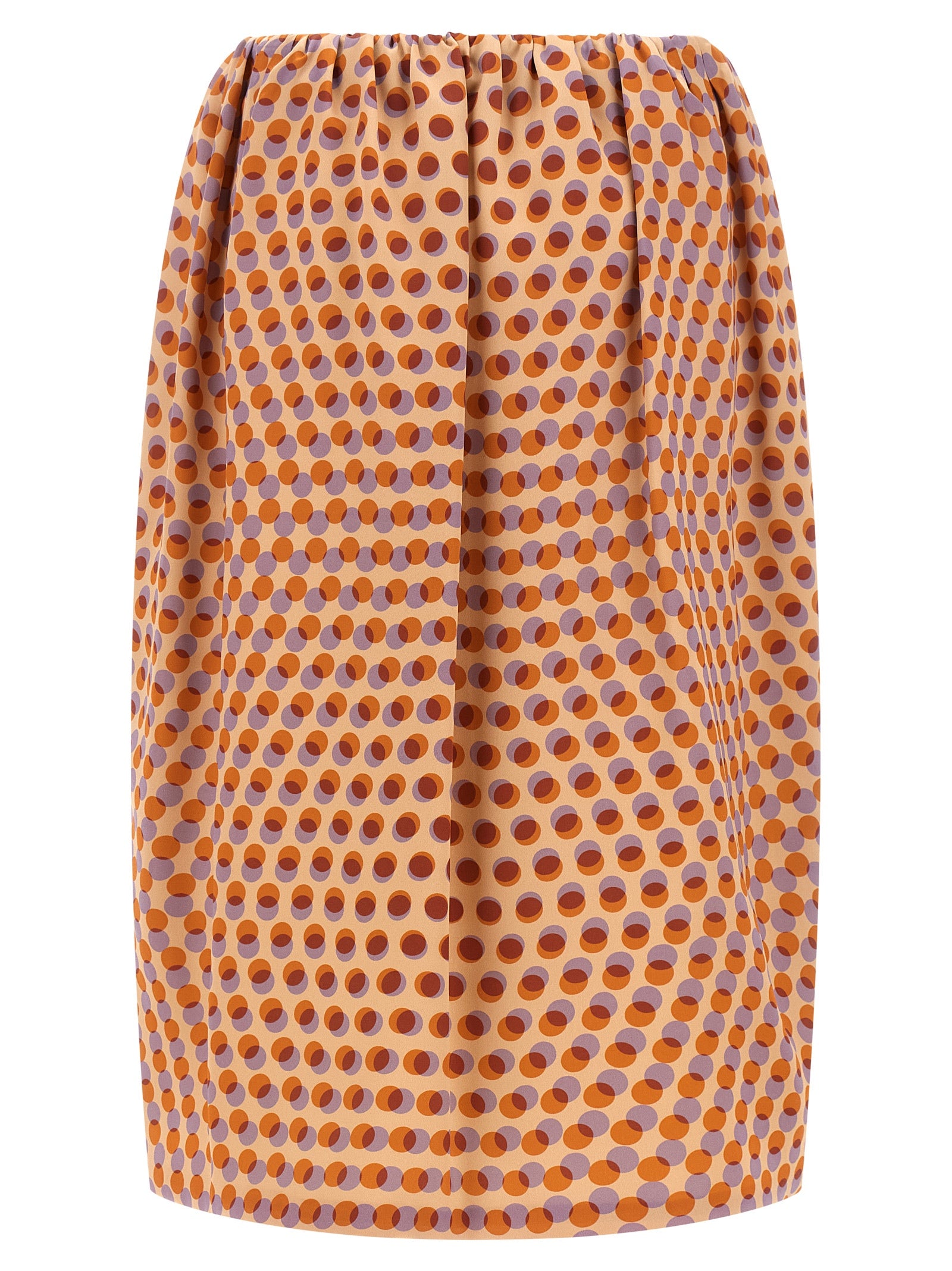 Dries Van Noten Multicolor Silk Midi Skirt