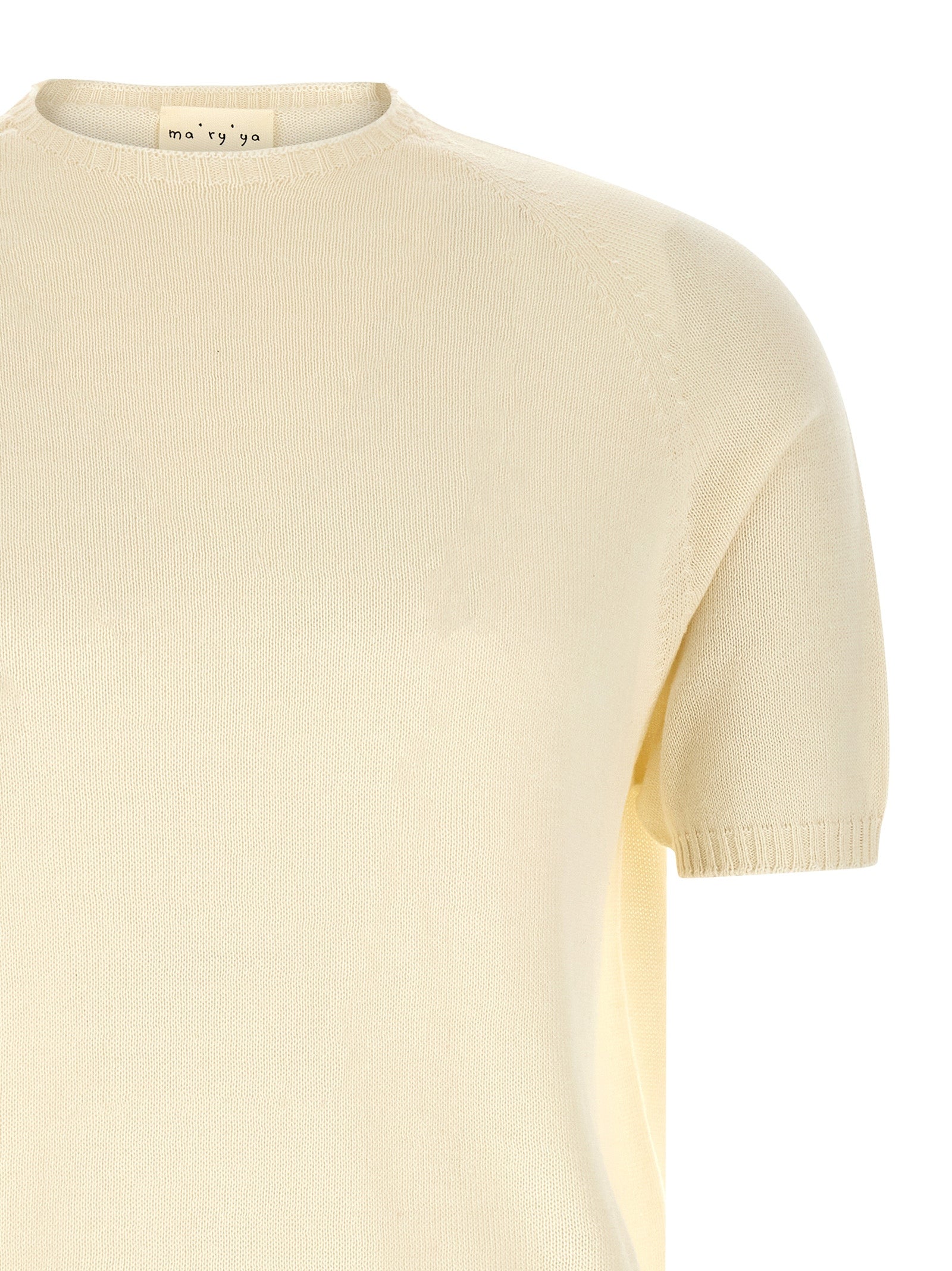 MA'RY'YA White Cotton Cardigan
