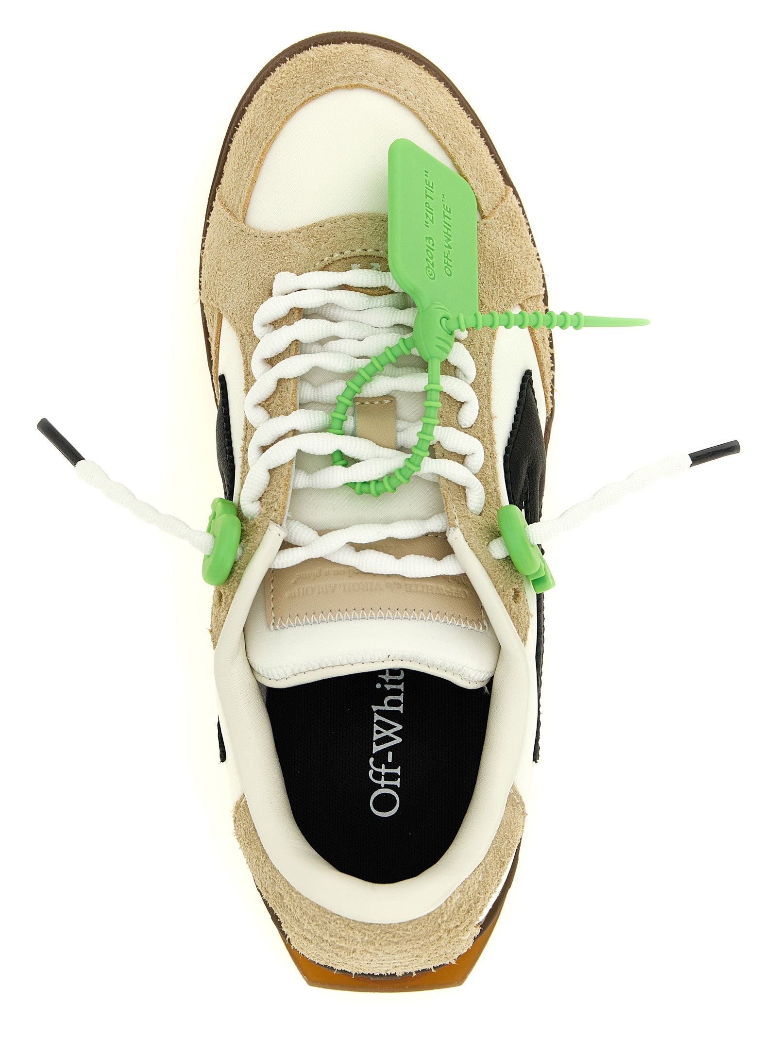 Off-White Multicolor Nylon Athletic Sneakers