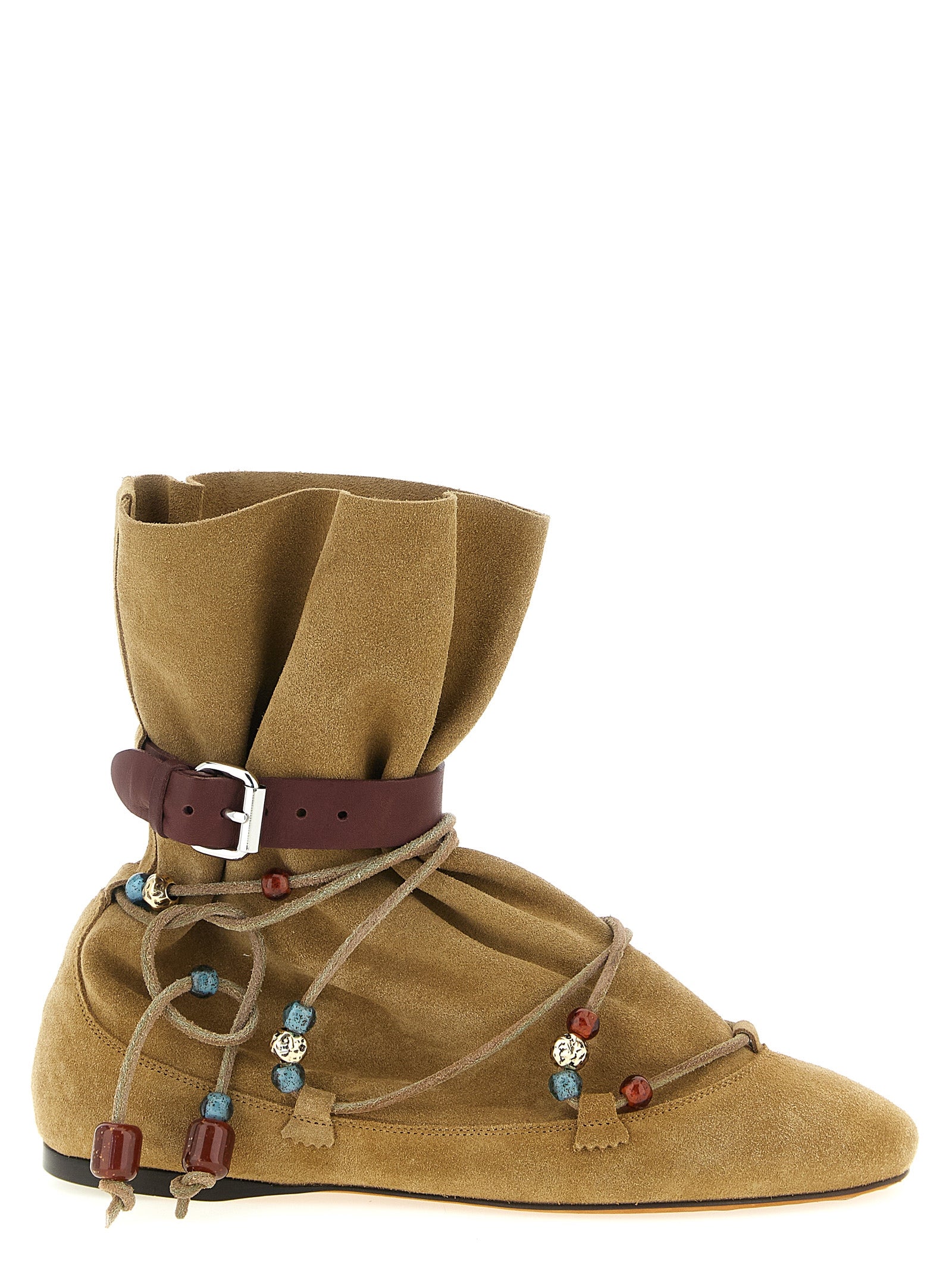 Isabel Marant Beige Calfskin Ankle Boots