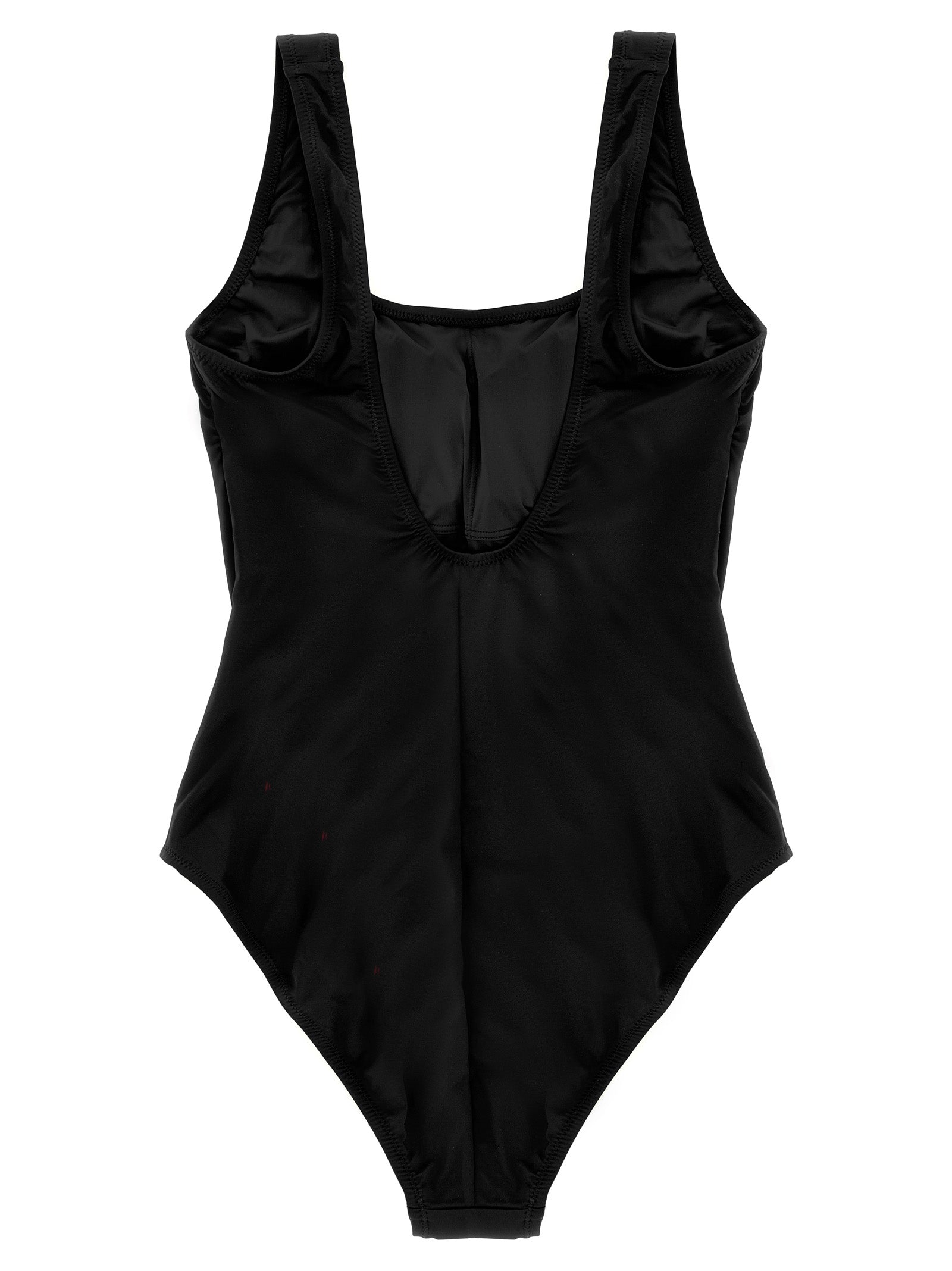 Polo Ralph Lauren Black Nylon One-Piece Swimsuit