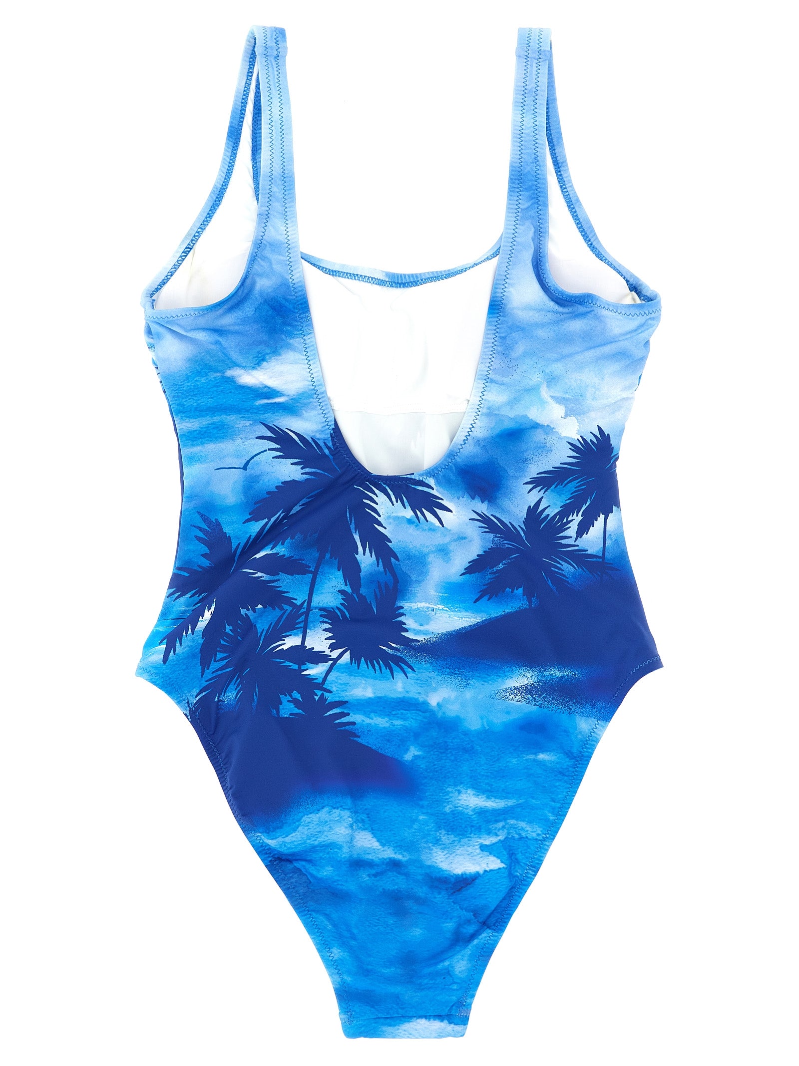 Polo Ralph Lauren Blue Nylon One-Piece Swimsuit