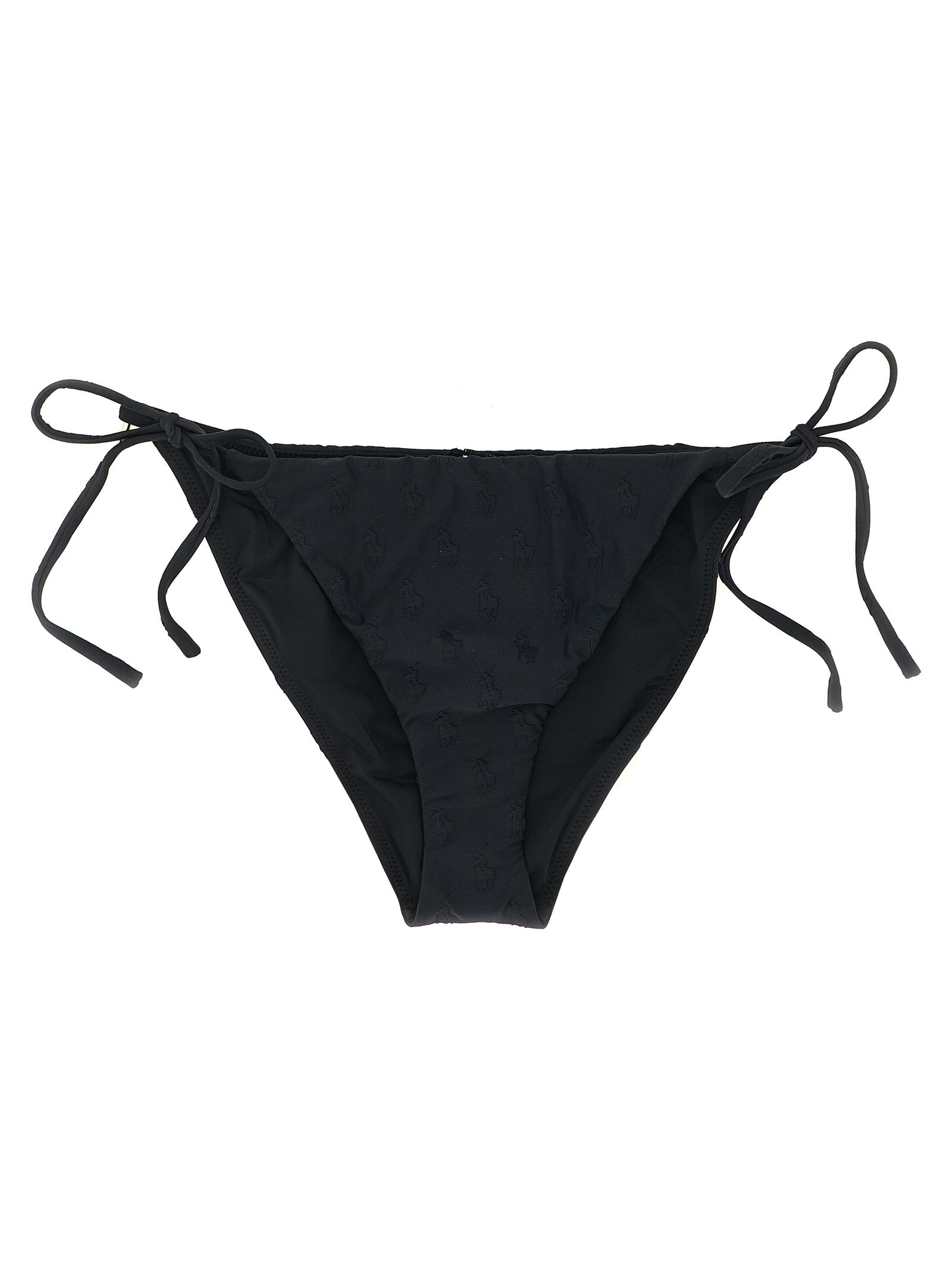 Polo Ralph Lauren Black Recycled Polyester Bikini